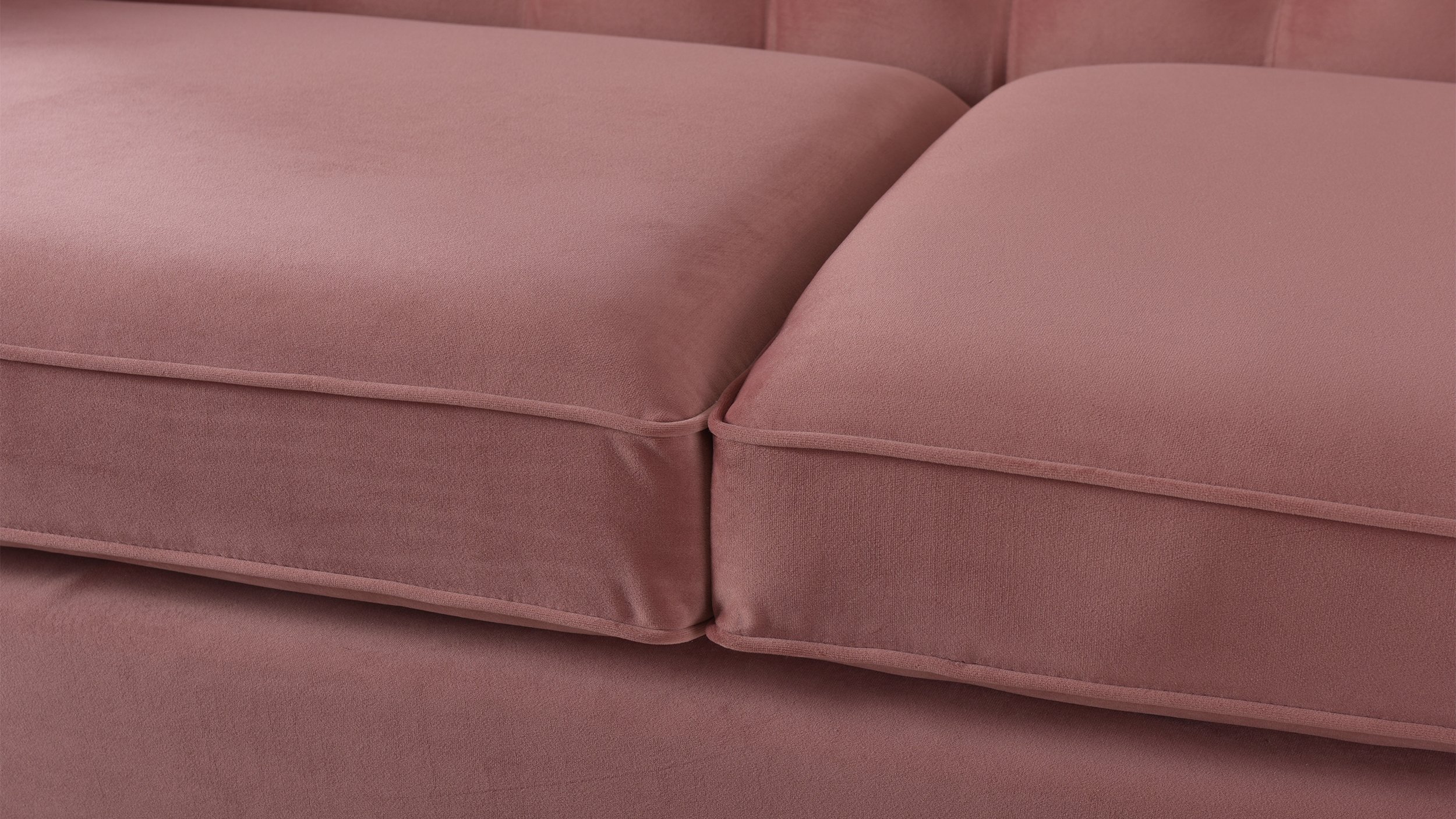 Jennifer Taylor Home Kelly Sofa - Modern Upholstered Loveseat in Ash Rose | Perfect for Living Rooms, Apartments & Cozy Spaces