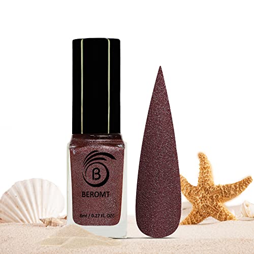 Beromt Liquid Sand Nail Polish - BNP622 Great Victoria Desert Shade | Long Lasting Matte Finish | Perfect for Nail Art, DIY Manicures & Special Occasions