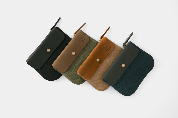 TRAVELER'S COMPANY Traveler's Factory Canvas Pouch - Medium Size in Blue | Durable Travel Organizer for Passport, Wallet & Accessories | Perfect for Daily Commute & Weekend Getaways