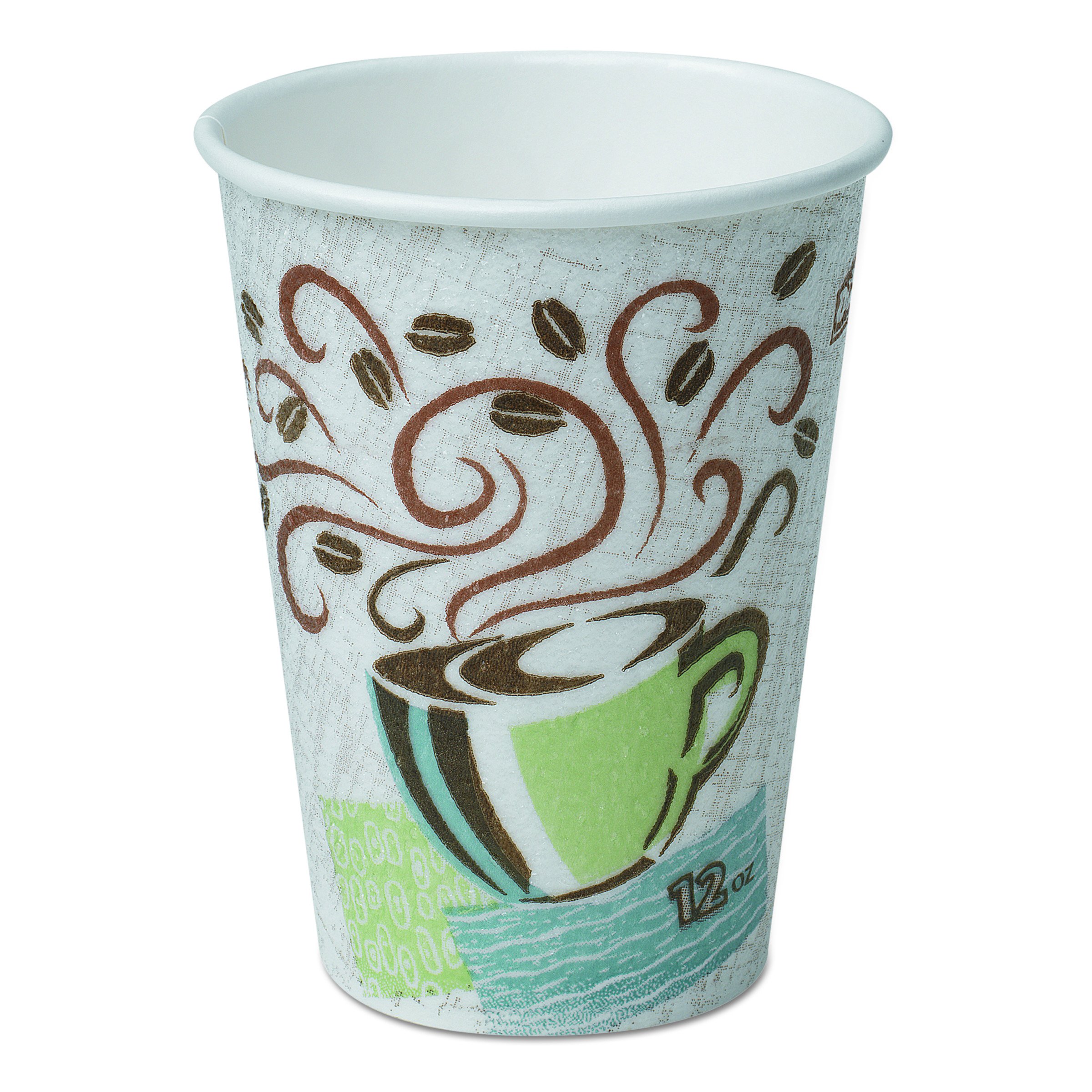 GP PRO Dixie Perfectouch 16 Oz Insulated Paper Coffee Cups - Hot/Cold Drink Containers with Large Lid Fit, 1000 Count Case - Ideal for Coffee Shops, Offices, and Catering Events
