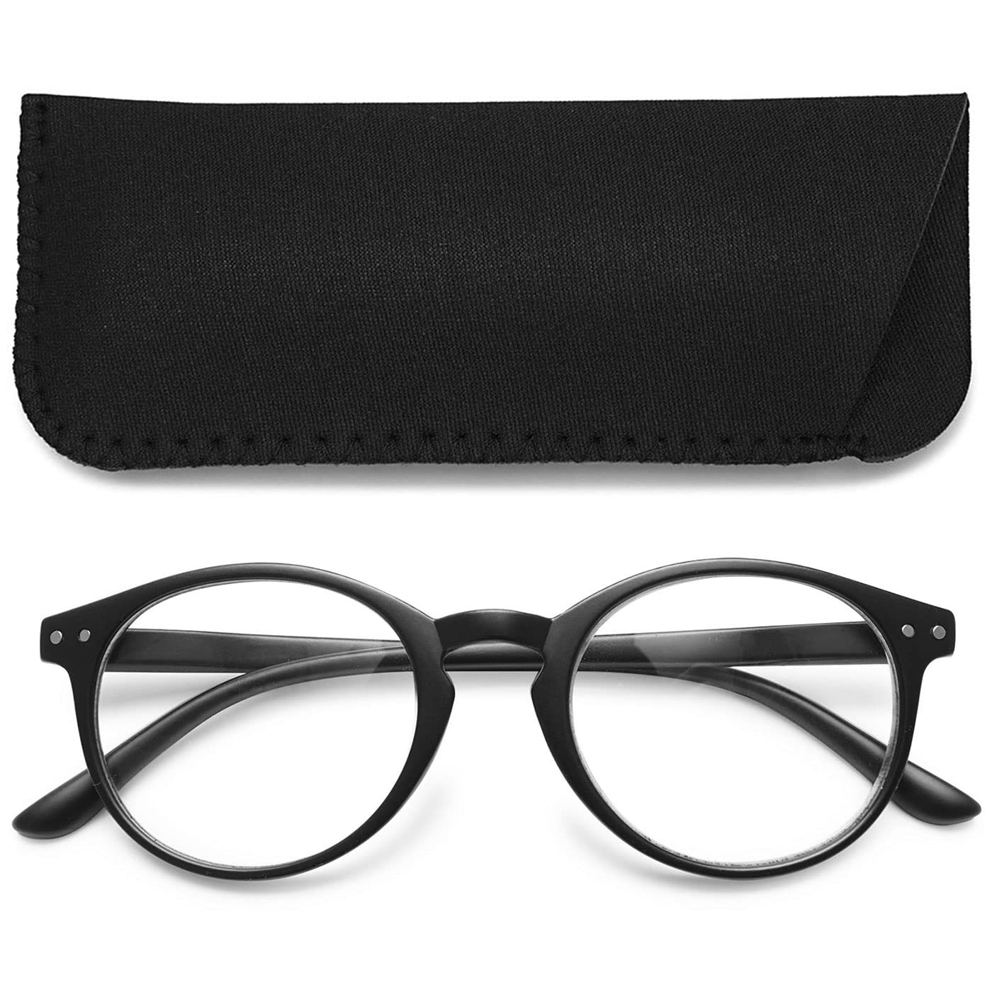 Blue Light Blocking Reading Glasses with Spring Hinges - ABETOS Computer Readers for Women & Men - Perfect for Office Work, Screen Time & Night Reading