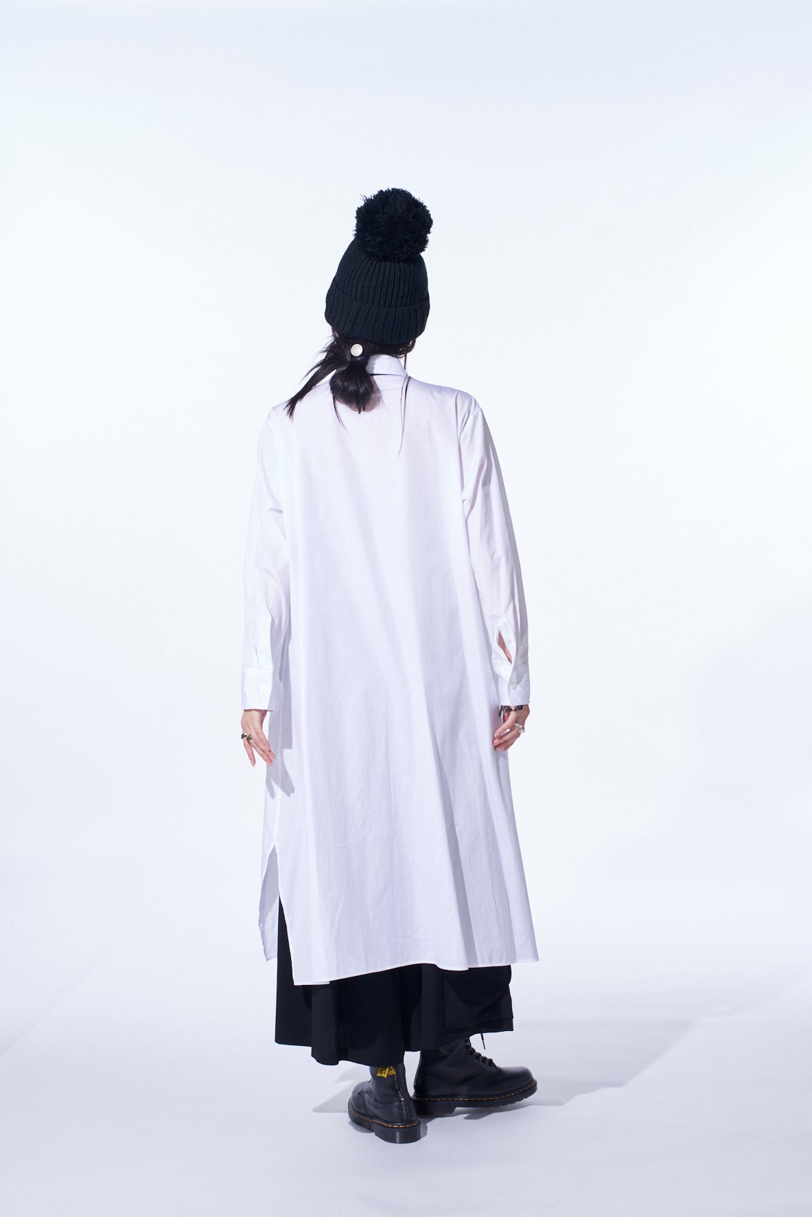 Cotton Broad Pleated Shirt Dress for Women - Casual & Office Wear - Comfortable Stretch Fabric - Versatile Long Sleeve Tunic Dress for Spring & Fall