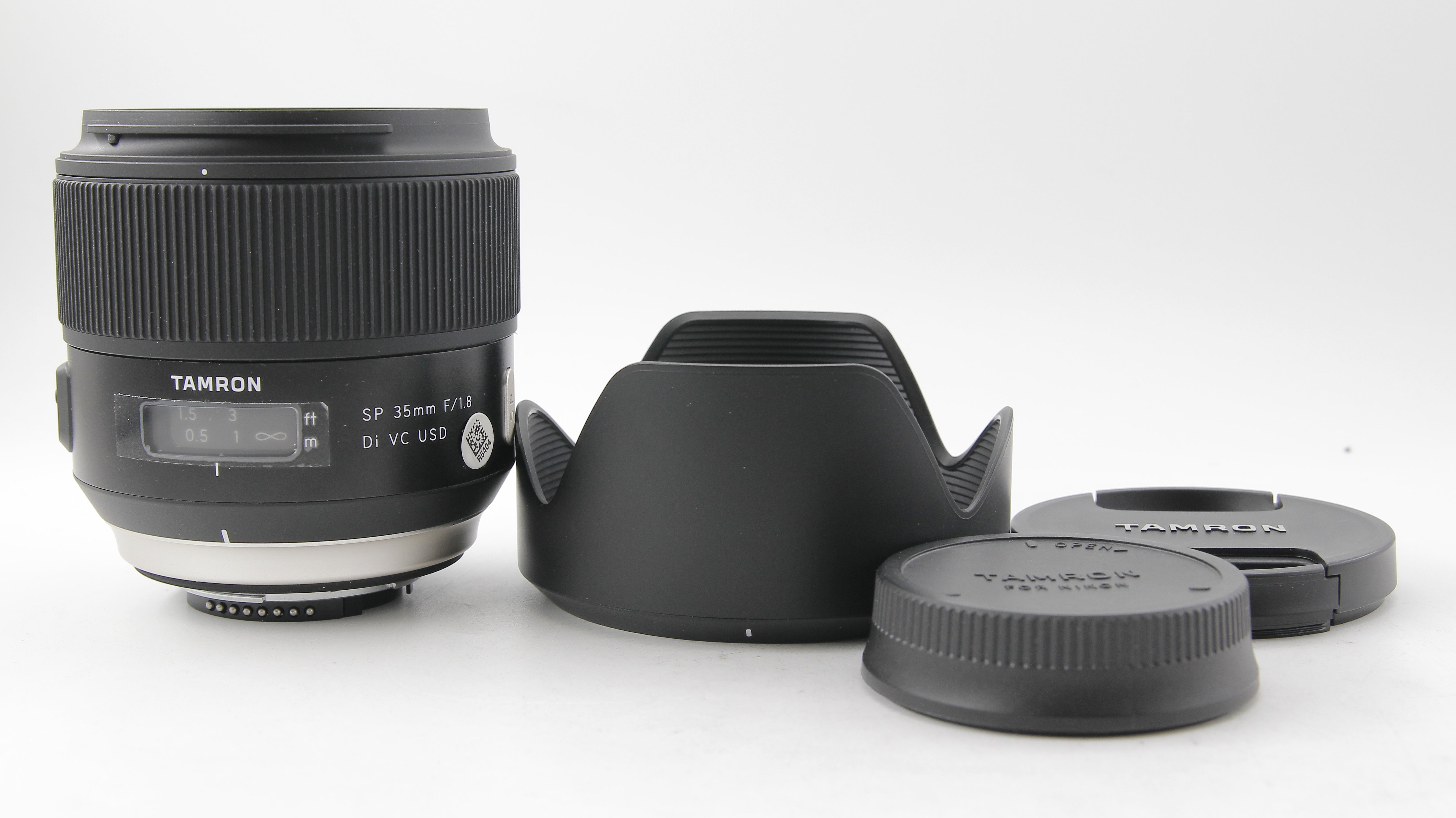 Refurbished Tamron SP 35mm F/1.8 Di VC USD Lens for Nikon F Mount - Fast Aperture Prime Lens for Portrait, Low Light & Street Photography