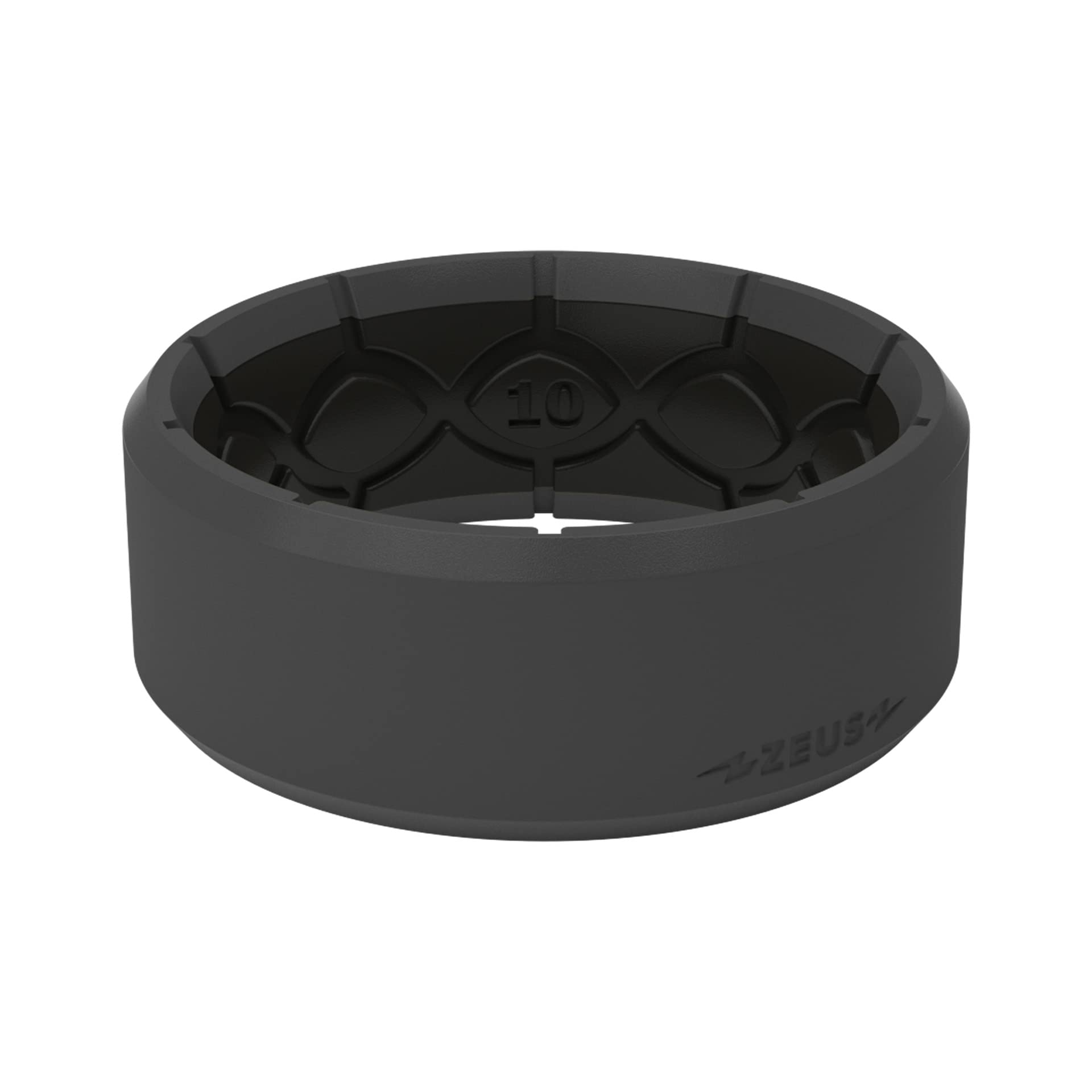 Groove Life Zeus Silicone Ring for Men - Durable Breathable Rubber Wedding Band with Unique Design & Lifetime Warranty | Comfort Fit for Active Lifestyle, Gym, Swimming & Outdoor Adventures