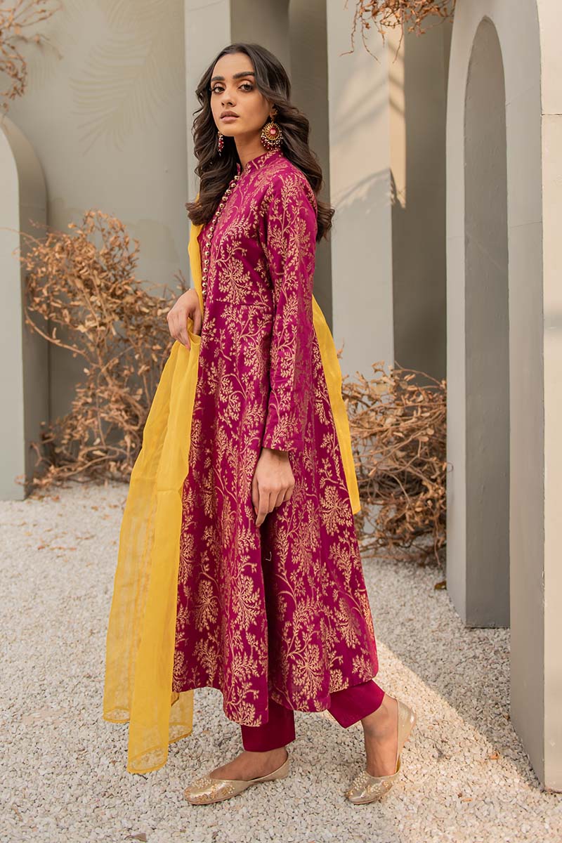 GUL AFSHAN B 3PC Set - Elegant Floral Printed Dress for Women | Perfect for Parties, Weddings & Special Occasions