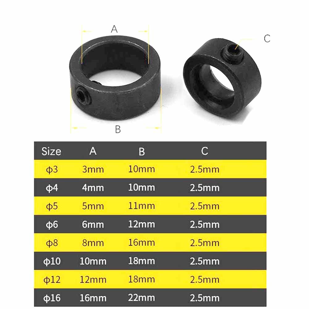9PCS Small Wrench Drill Depth Stop Ring Set (3-16mm) - Precision Woodworking Drill Bit Limiter for Professional & DIY Projects - Perfect for Cabinet Making, Furniture Assembly & Wood Crafts