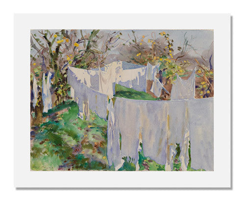 John Singer Sargent La Biancheria Art Print - High Quality Canvas Wall Decor for Living Room, Bedroom & Office - Famous Impressionist Painting Reproduction