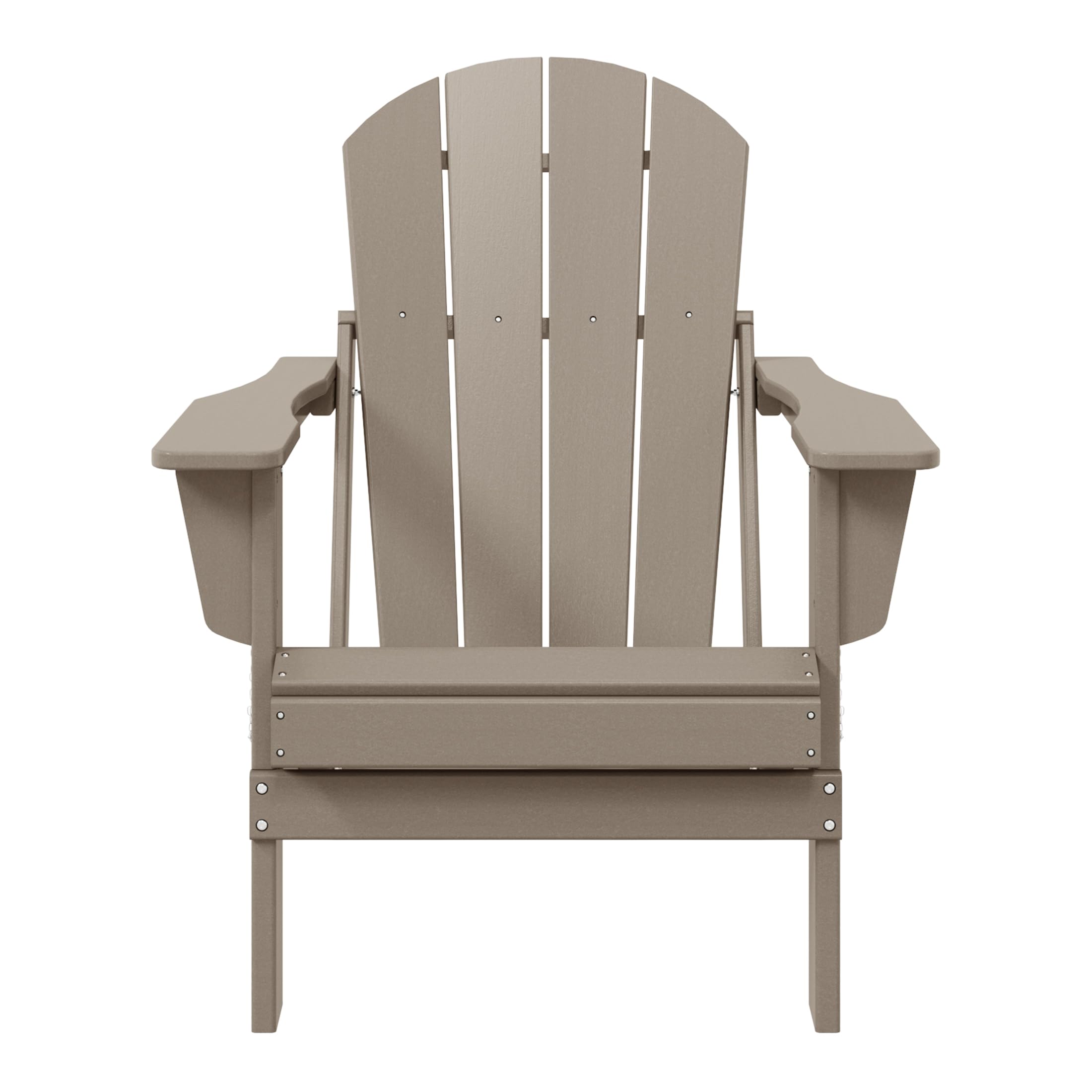 **WO Home Furniture Adirondack Chair Lounger - Outdoor Folding Chair for Fire Pit, Beach, Balcony, Backyard, Lawn, Patio, Pool, Deck & Garden - Weathered Wood Finish - Perfect for Relaxing, Sunbathing & Outdoor Gatherings**