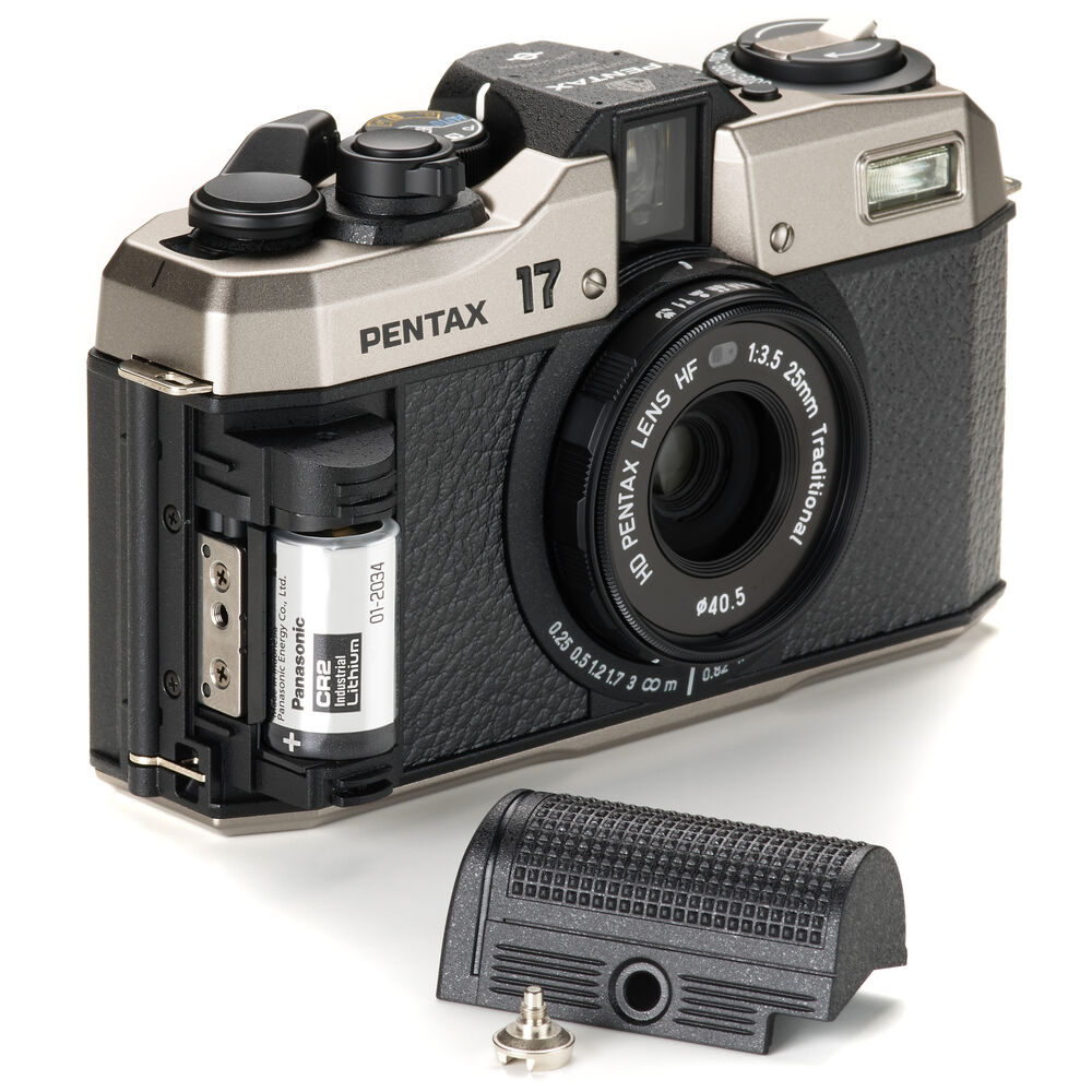 PENTAX 17 Half Frame Film Camera (Dark Silver) - Vintage Style 35mm Photography for Travel & Street Shooting
