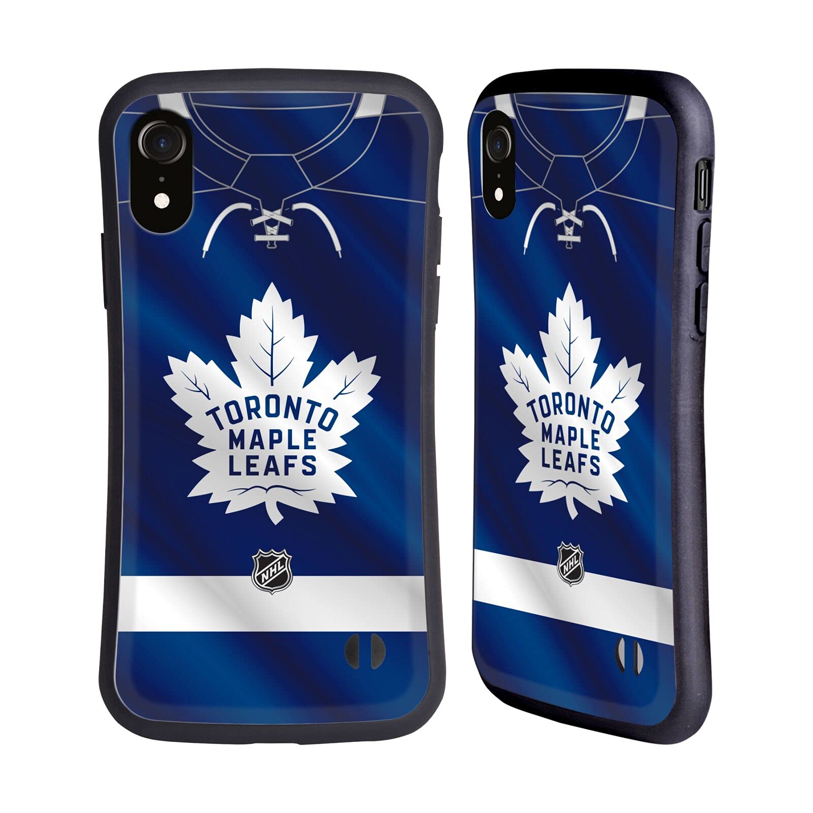 Officially Licensed NHL Toronto Maple Leafs Jersey Hybrid Phone Case for Apple iPhone XR - Durable Protection with Team Spirit, Perfect for Hockey Fans & Game Days