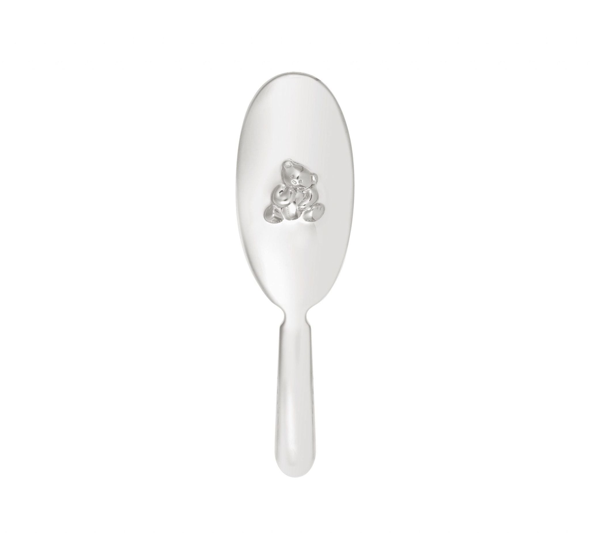Christofle Charlie Bear Hair Brush - Sterling Silver Baby Brush for Gentle Detangling & Styling - Perfect Gift for Newborns & Toddlers