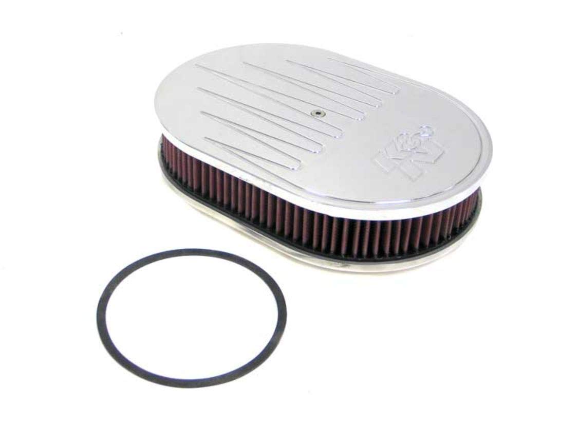 K&N 66-1550 Oval High Performance Air Filter - Premium Washable Replacement Engine Air Filter for Cars & Trucks - Ideal for Off-Road & Racing Use