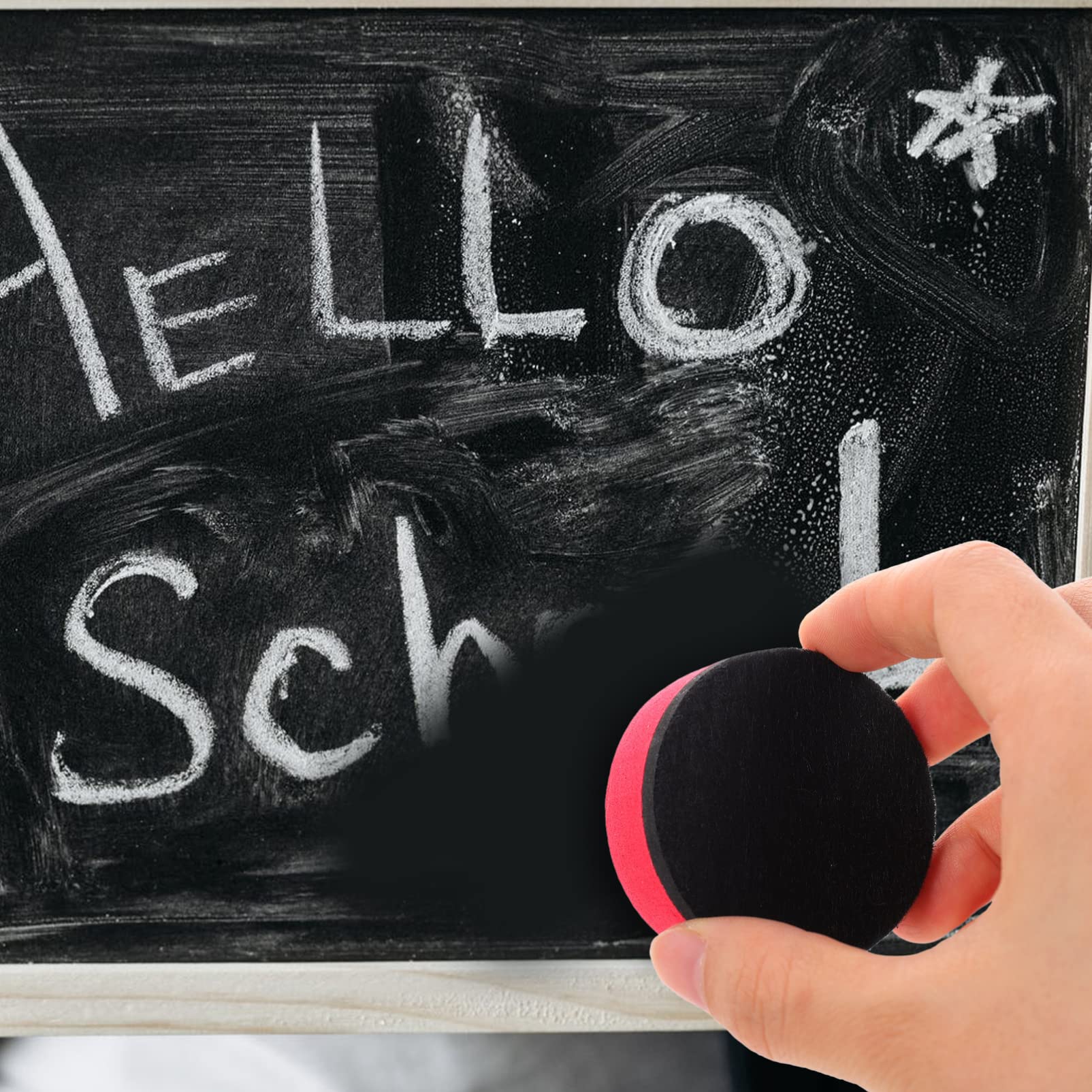 Operitacx 20 Pack Magnetic Whiteboard Erasers - Felt Chalkboard Cleaners for School, Office & Home - Portable Dry Erase Board Wipes for Teachers & Students - Perfect for Classrooms, Meetings & Home Use