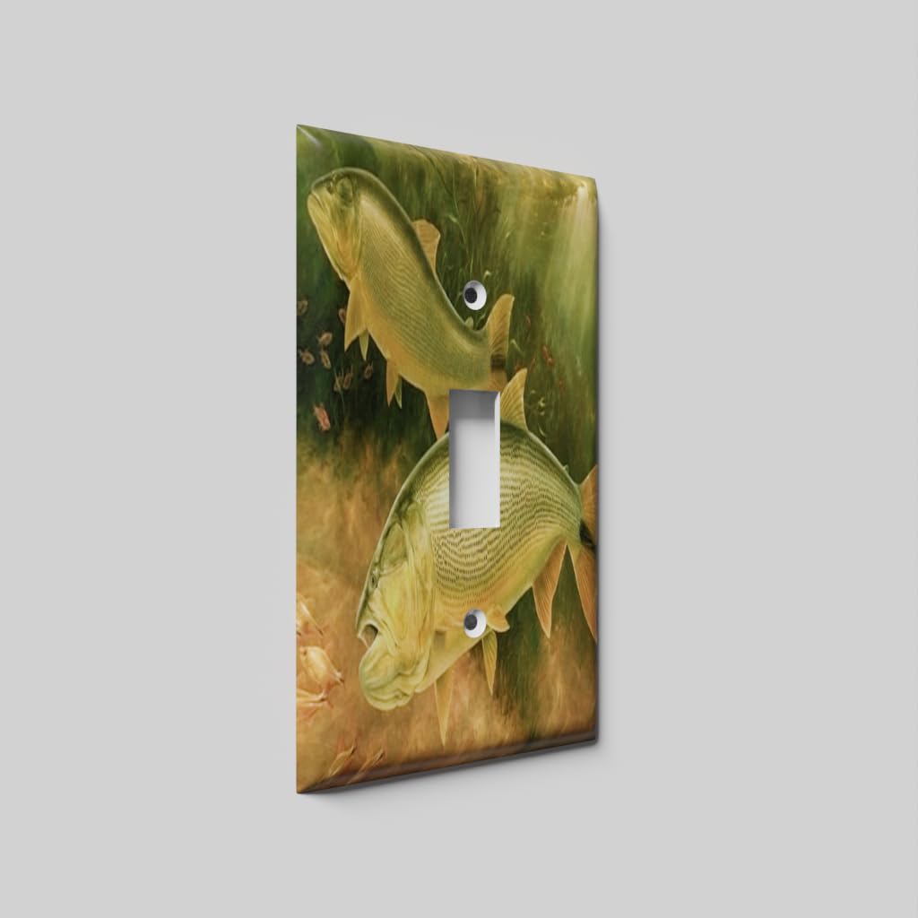 Decorative Light Switch Cover - Single Toggle Wall Plate for Home Decor