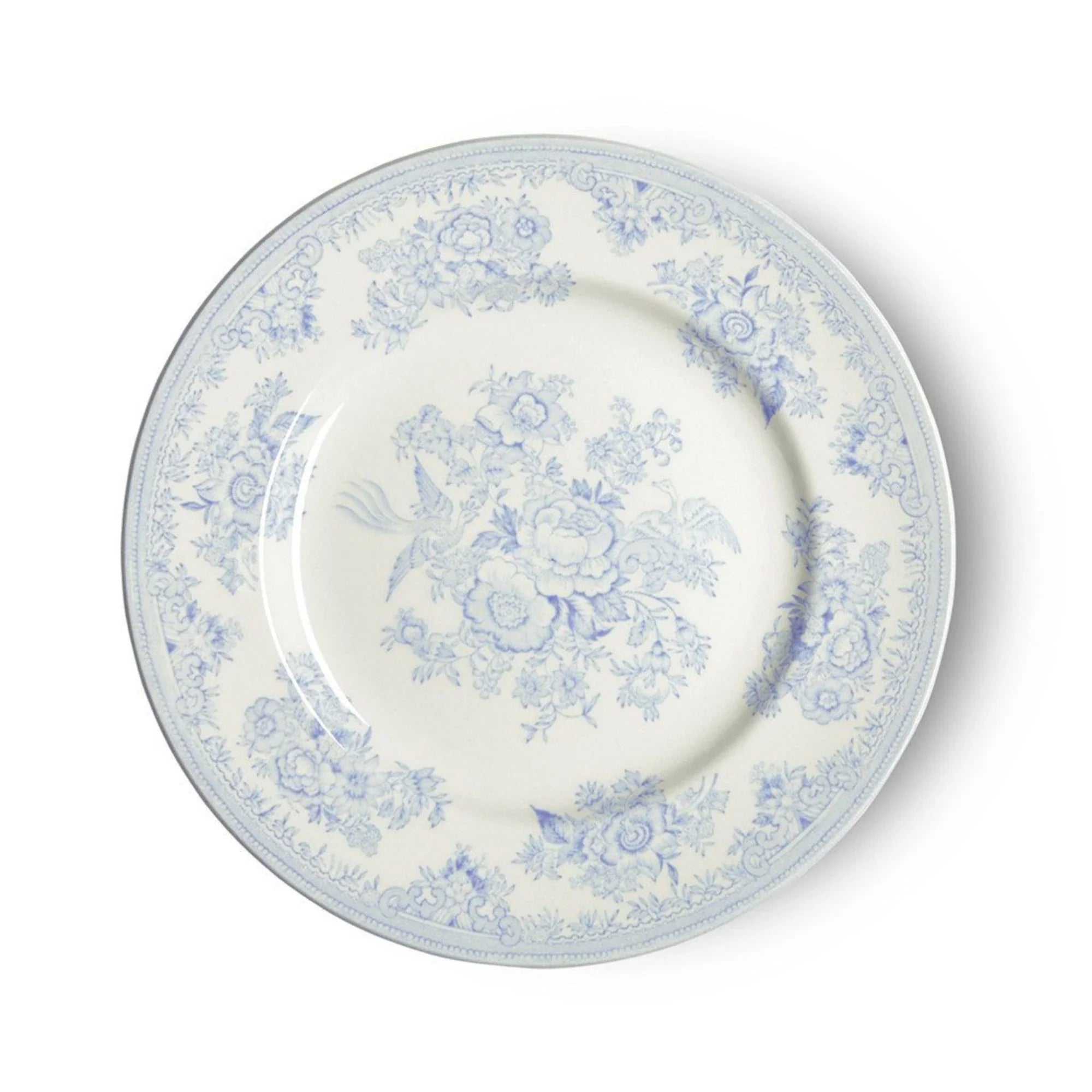Blue Asiatic Pheasants Decorative Plate - Hand-Painted Ceramic Dinnerware for Home Decor, Wedding Gift & Table Setting - Elegant Asian-Inspired Design for Dining Room, Kitchen & Special Occasions