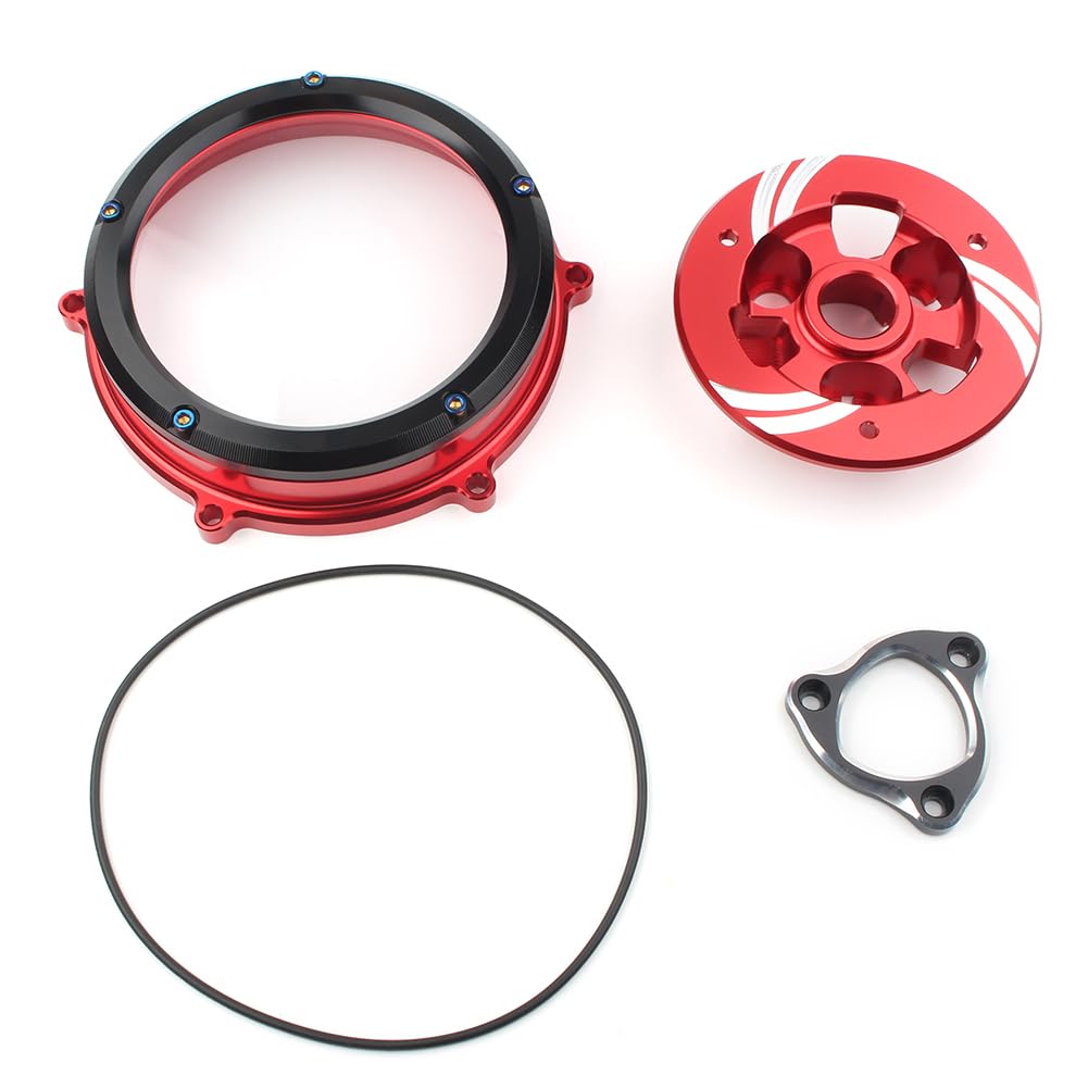 Ducati STREETFIGHTER V4 & PANIGALE V4 SPECIALE CNC Clutch Cover Spring Retainer Kit (2019-2022) - High-Performance Pressure Plate Upgrade for Motorcycle Racing & Street Riding