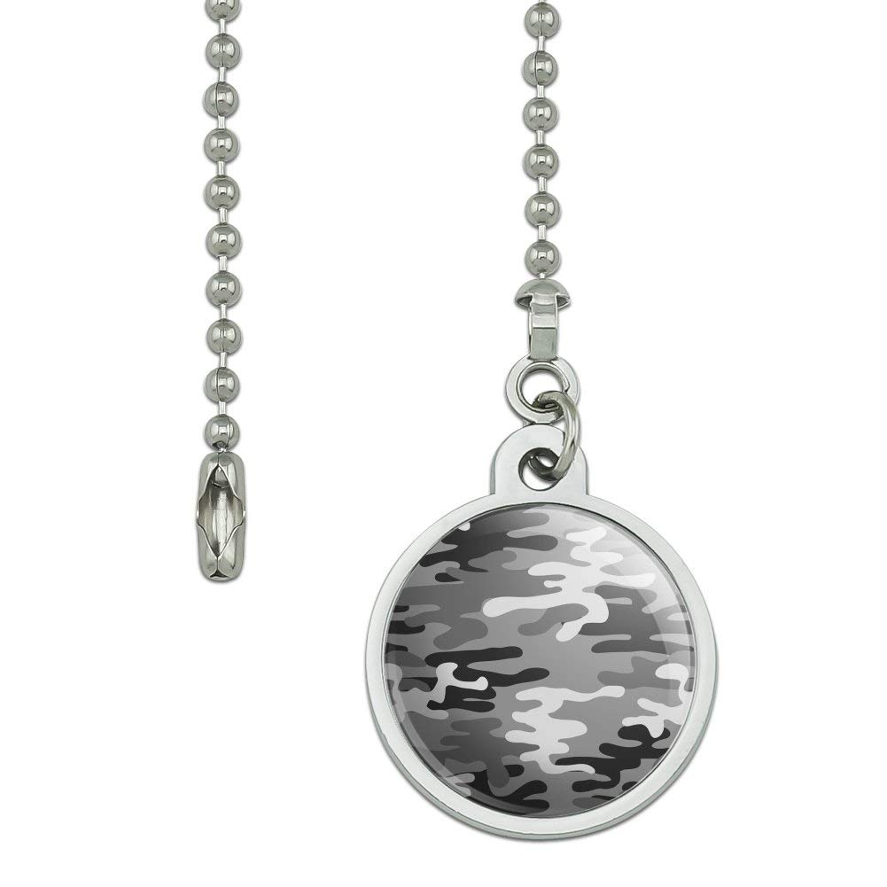 Snow Camouflage Ceiling Fan Pull Chain with Light Control - Durable Decorative Cord for Home, Bedroom, Living Room & Office - Easy to Install & Use