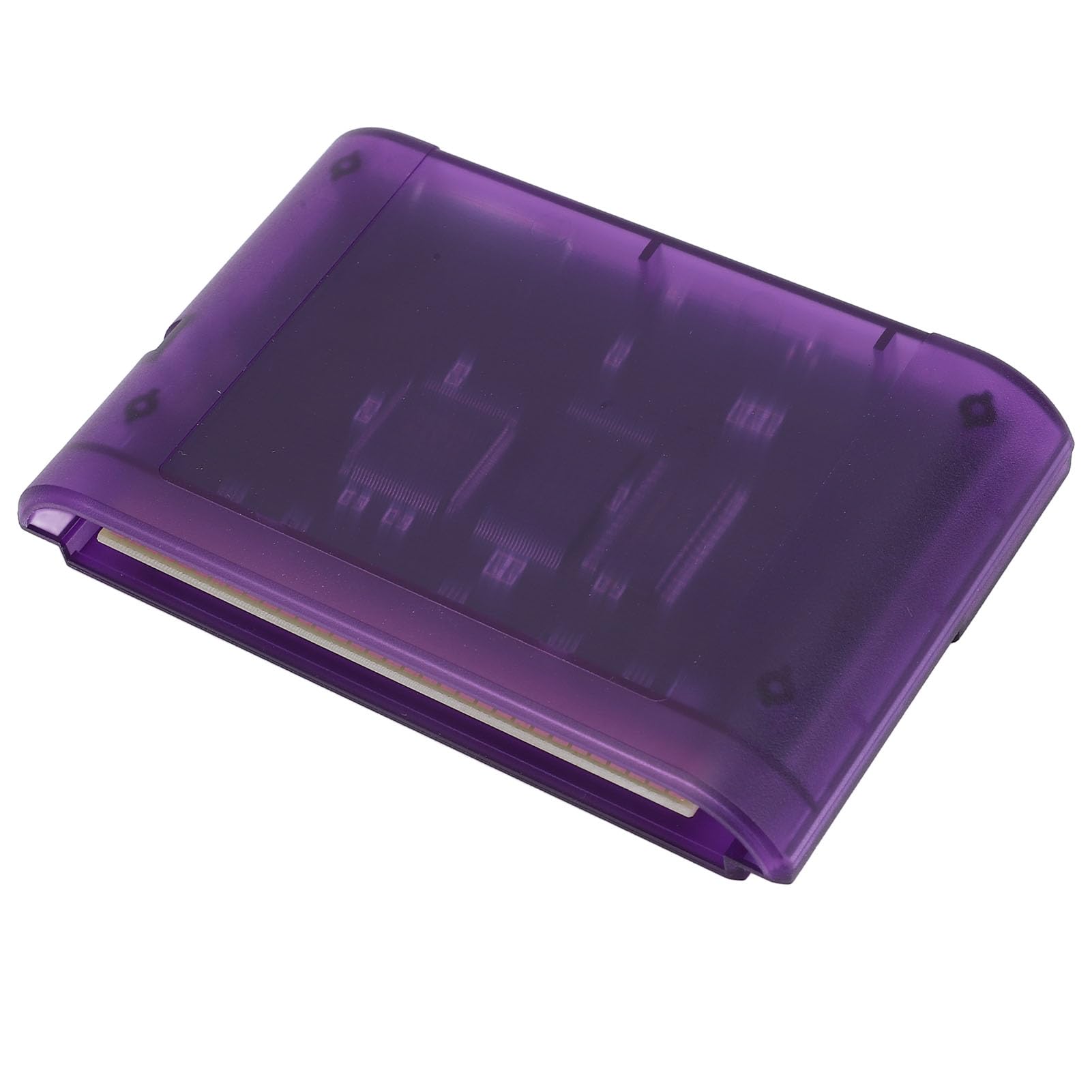 Retro Game Card - 3000 in 1 Multifunction Game Video Cassette for Nintendo/Sega Accessories (Purple Transparent) - Perfect for Classic Gaming Enthusiasts & Collectors