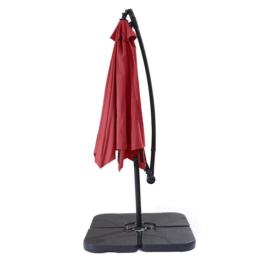 10FT Wine Red Windproof Golf Umbrella - Compact Travel Umbrella for Rain, Heavy Duty & Portable - Perfect for Golf, Travel, Beach & Outdoor Activities
