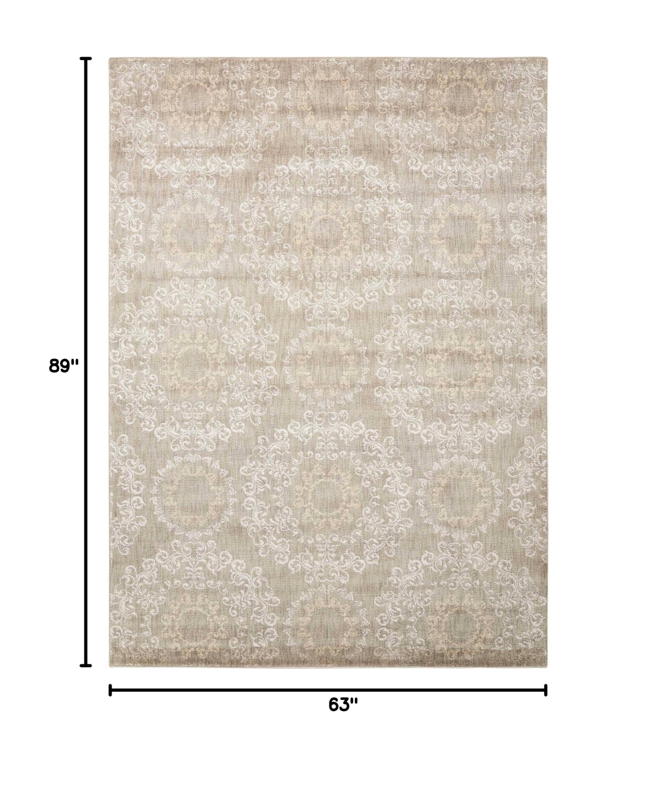 Nourison Tranquility Transitional Stone 5'3
