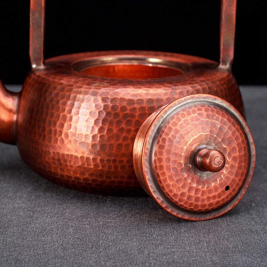 Vintage Copper Tea Kettle with Infuser - 1300ml Handmade Loose Leaf Teapot for Herbal & Black Tea | Perfect for Home Brewing, Afternoon Tea & Gift Giving