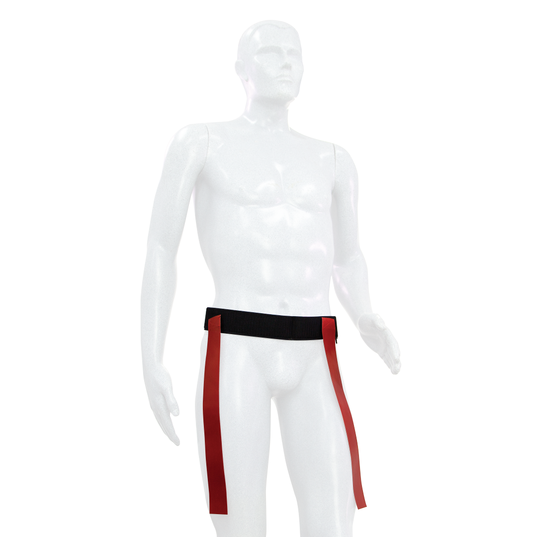 Red Leather Tag Belts for Men & Women - Stylish Adjustable Waist Belt for Casual Wear, Jeans & Office Outfits
