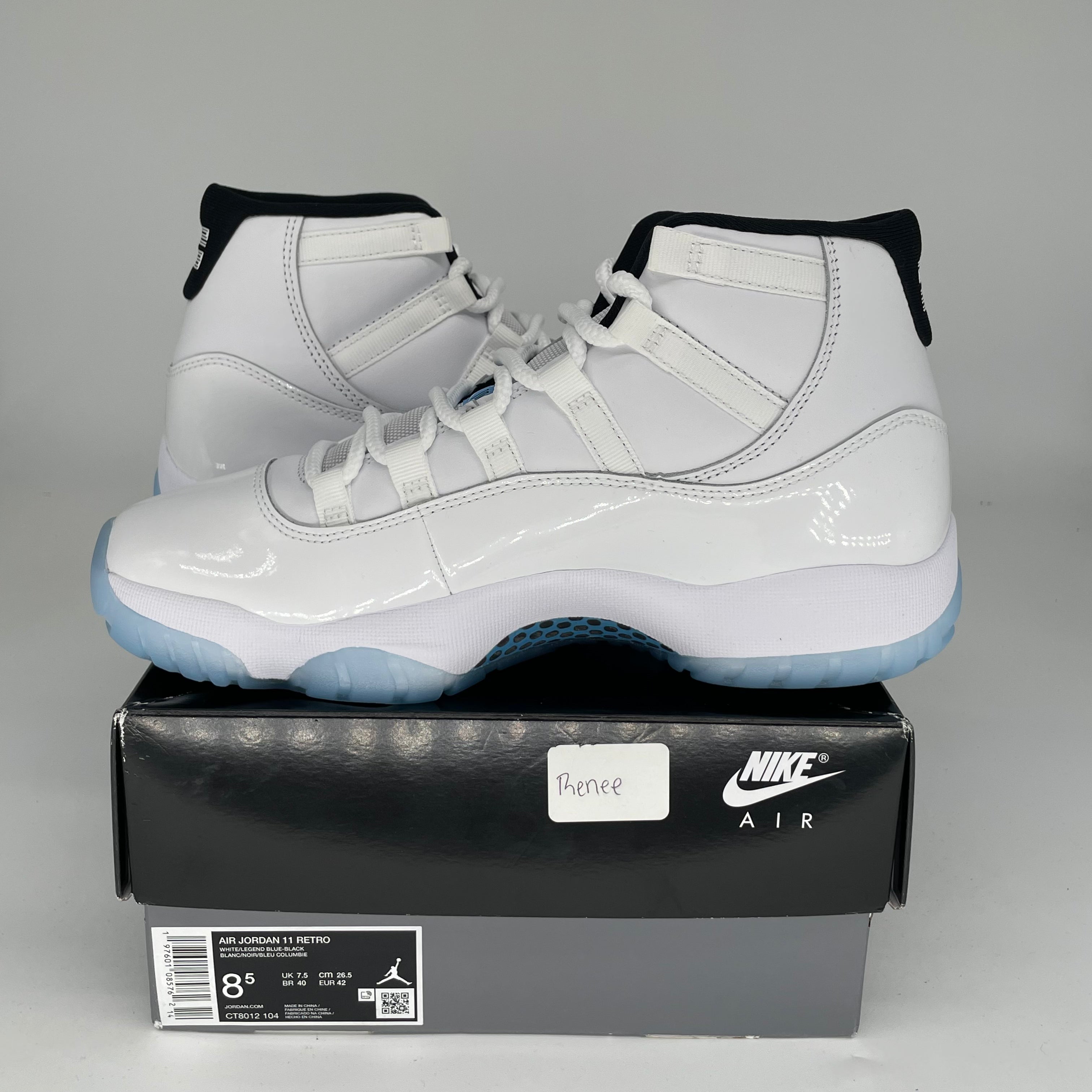 AIR JORDAN 11 Retro Legend Blue - Men's Size 8.5/Women's Size 10 - Style CT8012 104 - Perfect for Basketball Games & Sneaker Collectors