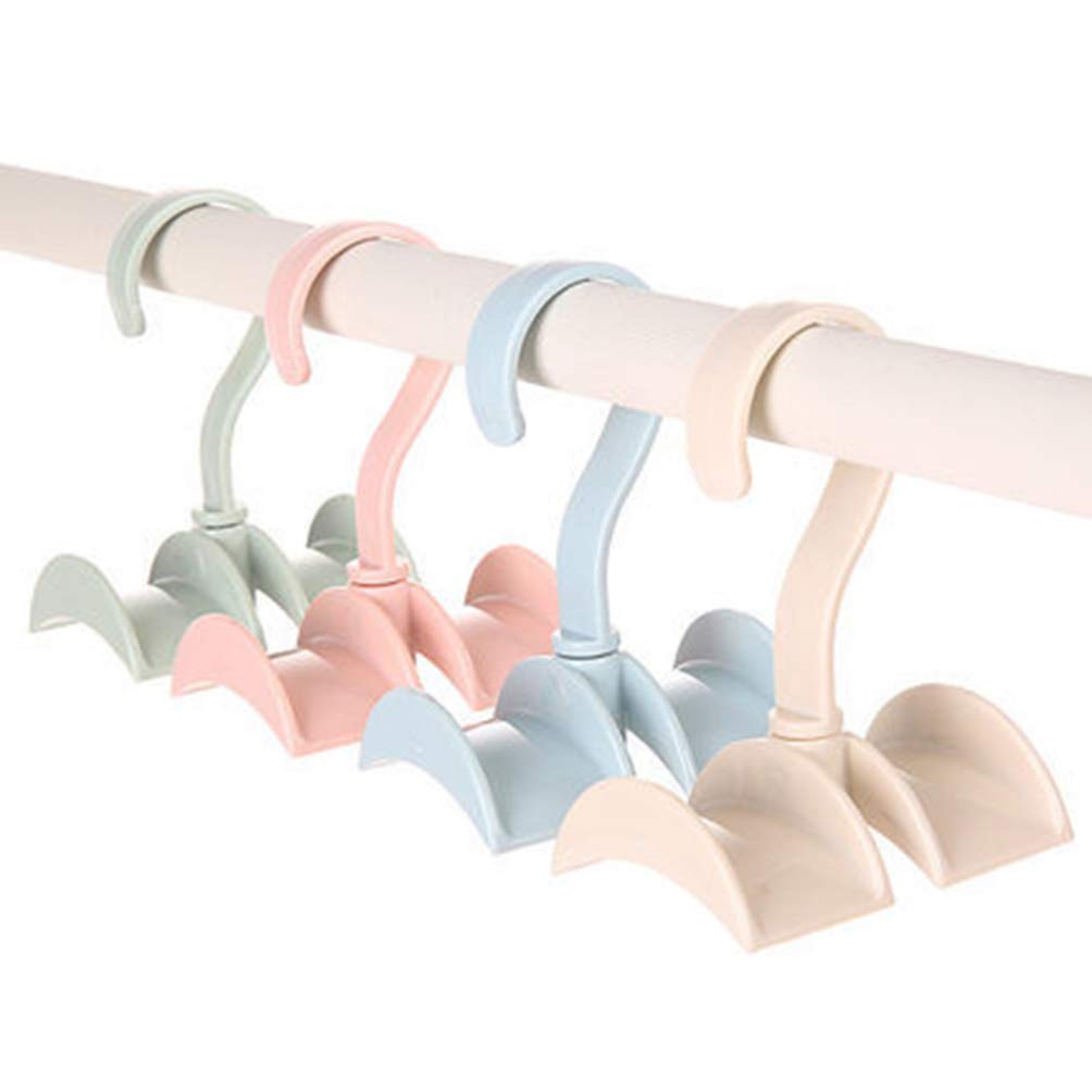 Rotating Handbag Hanger - 360° Swivel Closet Organizer for Purses, Belts, Scarves, Shoes & Clothes | Space-Saving Pink Storage Rack for Bedroom, Closet & Dorm Organization