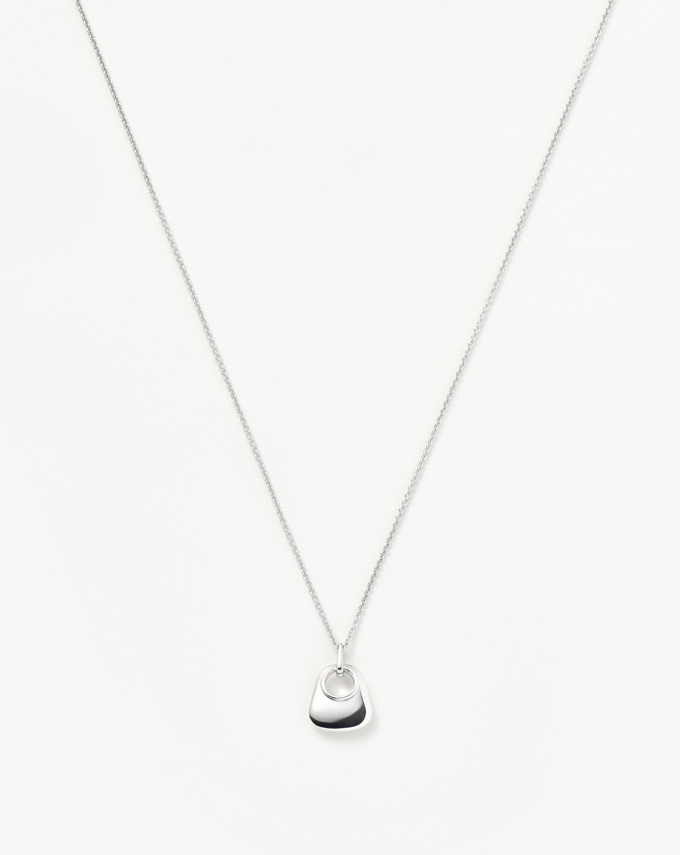 Hera Ridge Mini Pendant Necklace - Silver Plated Elegant Jewelry for Women | Perfect for Everyday Wear, Date Nights & Special Occasions
