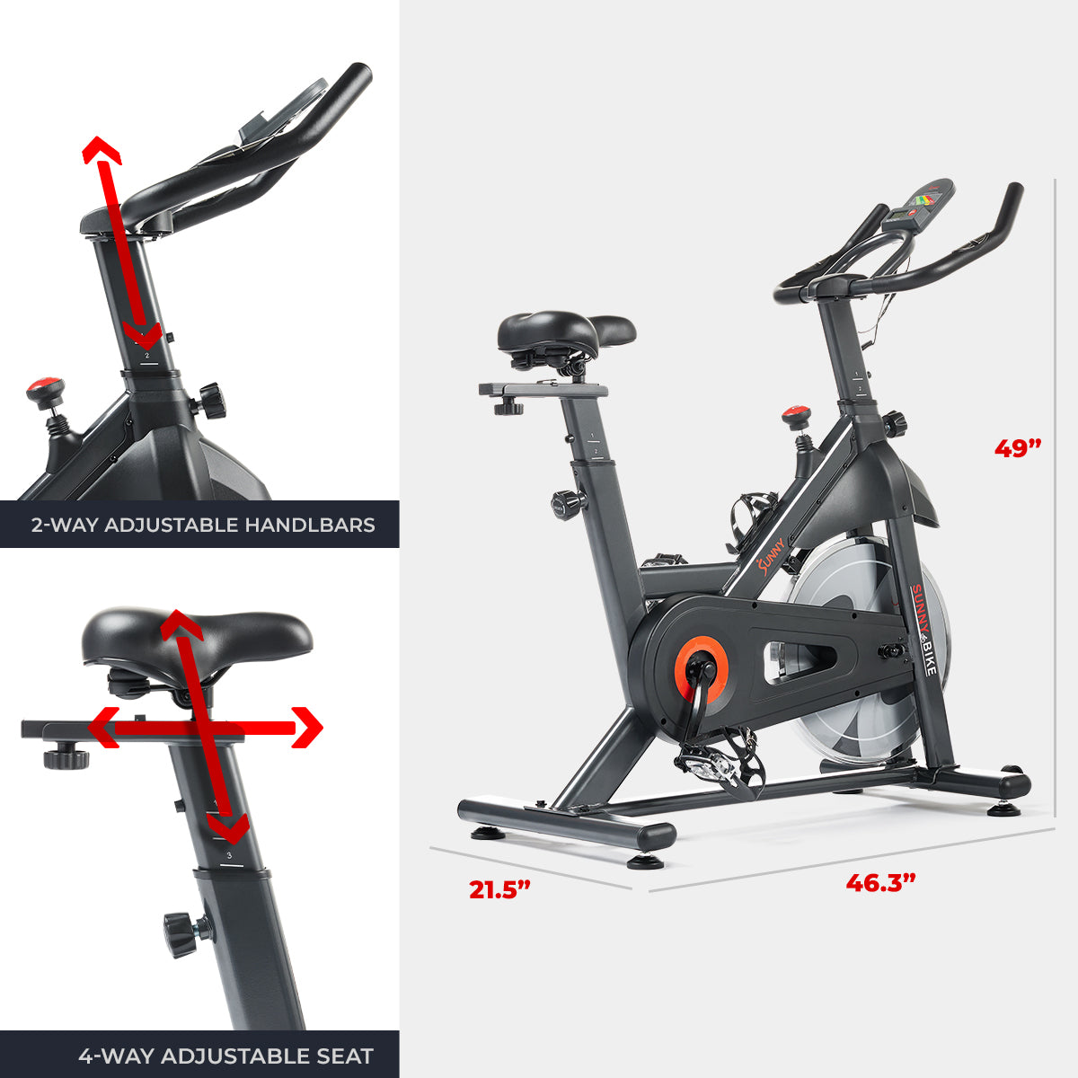 Smart Magnetic Exercise Bike with Bluetooth Connectivity - Perfect for Home Workouts & Indoor Cycling Training