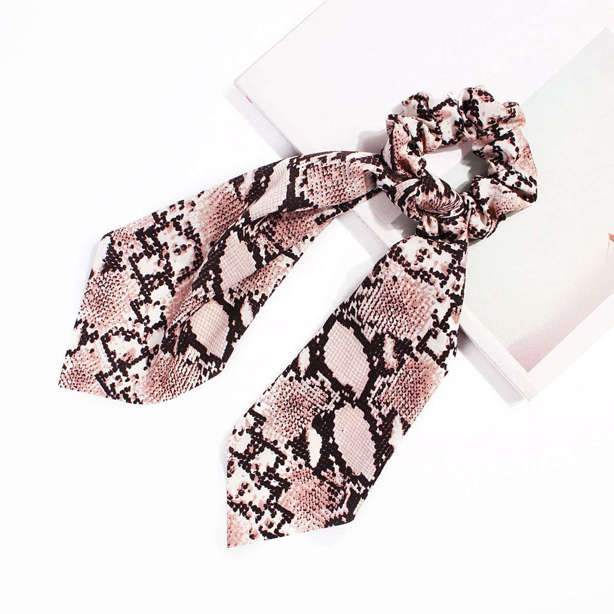 Leopard Satin Hair Scrunchies - 3Pcs Silk Hair Ties for Women | Ponytail & Bow Accessories