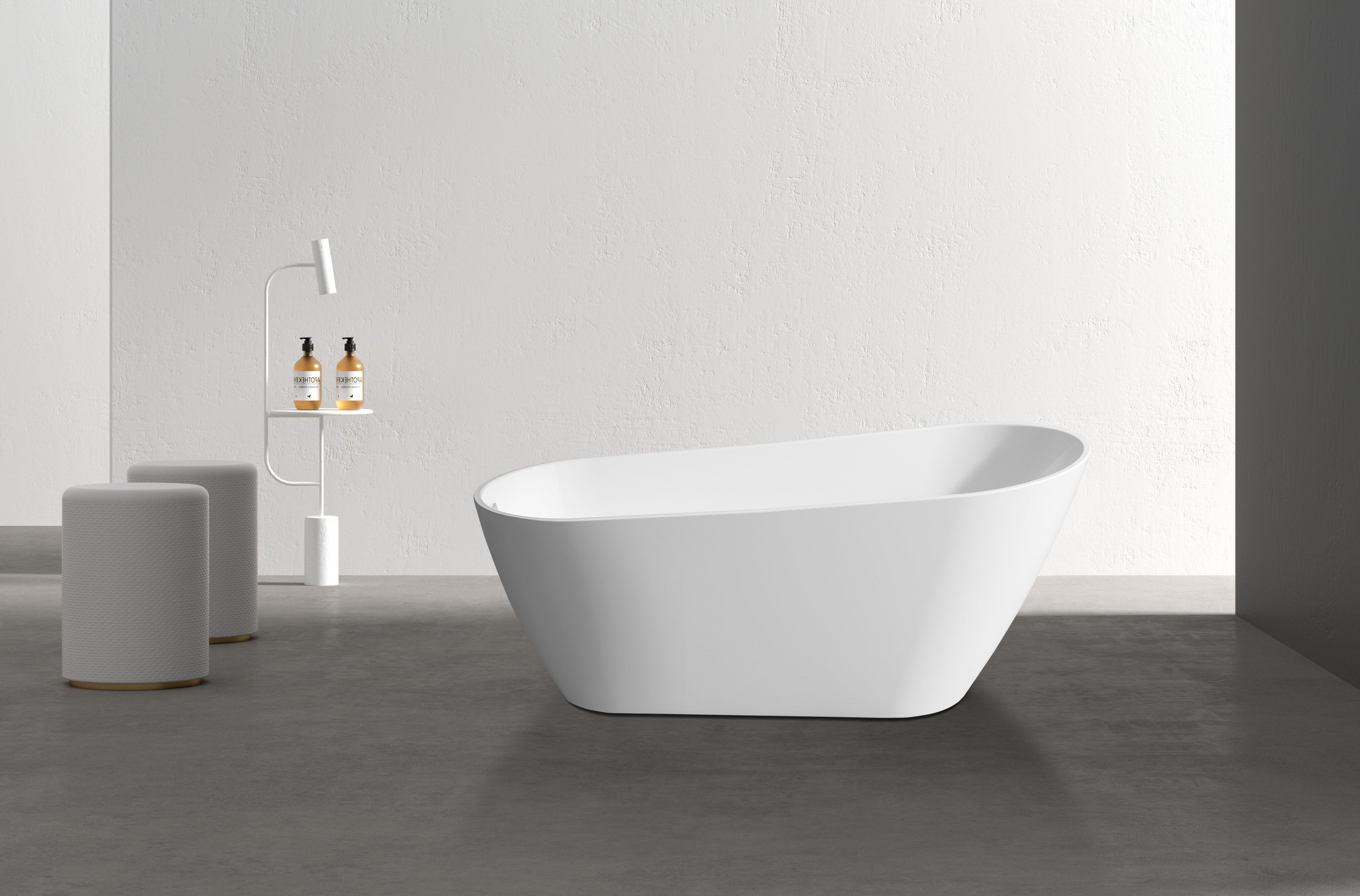 Layla 67-Inch Freestanding Bathtub - Modern Soaking Tub for Spa-Like Relaxation in Your Bathroom