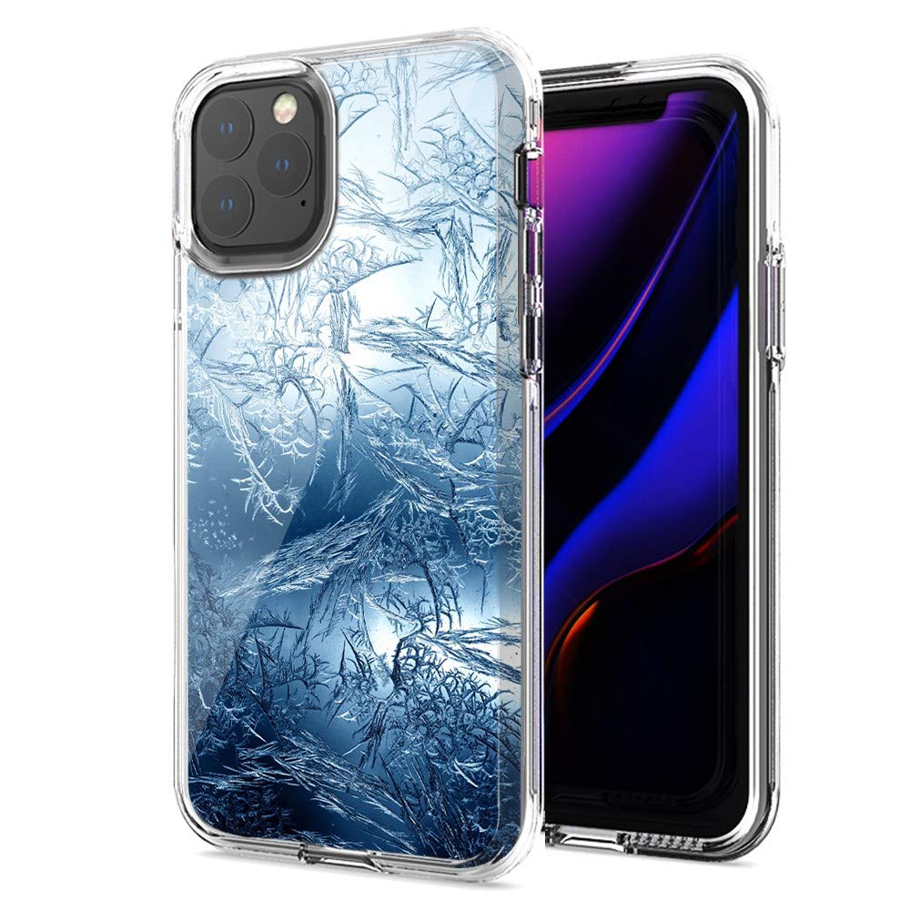 Premium Double Layer Shockproof Phone Case for Apple iPhone 12 Pro Max - Blue Ice Design | Slim Protective Cover for Everyday Use & Outdoor Activities