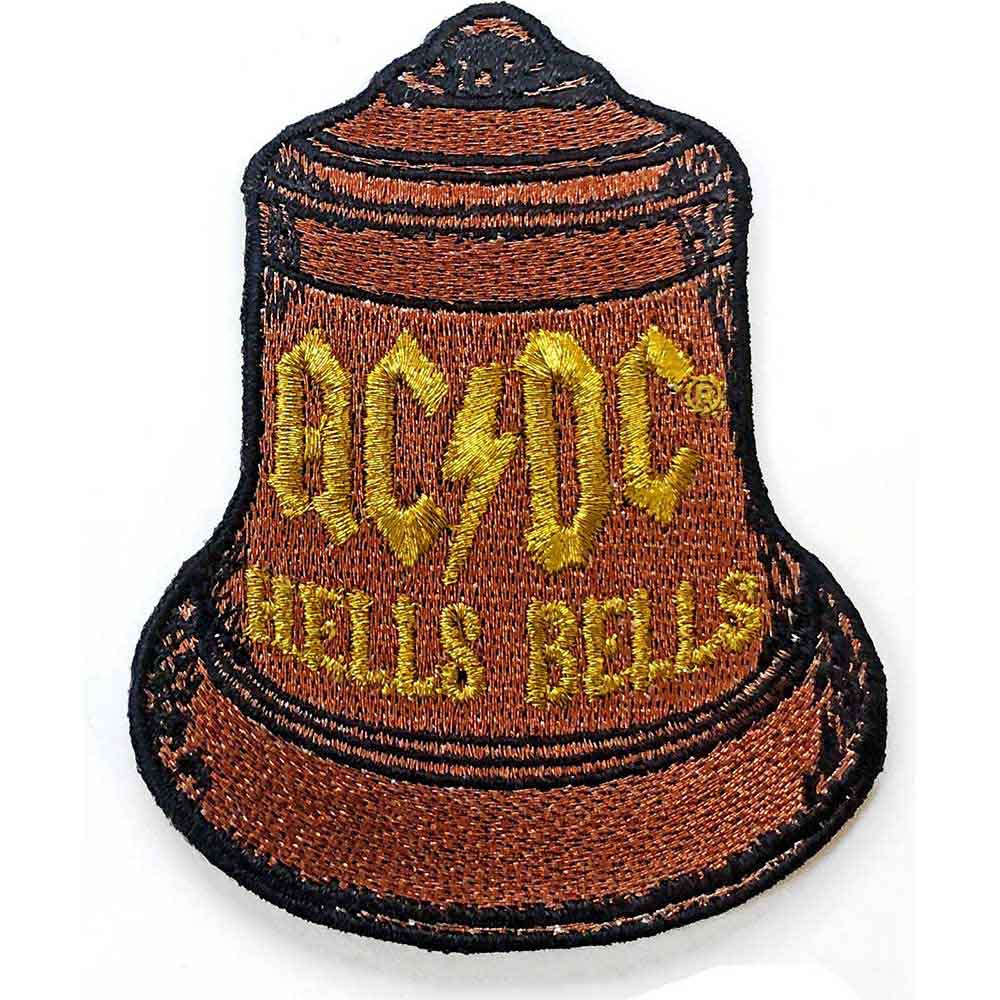 AC/DC Iron On Patches - Hells Bells Design for Jackets, Bags & Denim - Rock Band Merchandise for Fans & Collectors