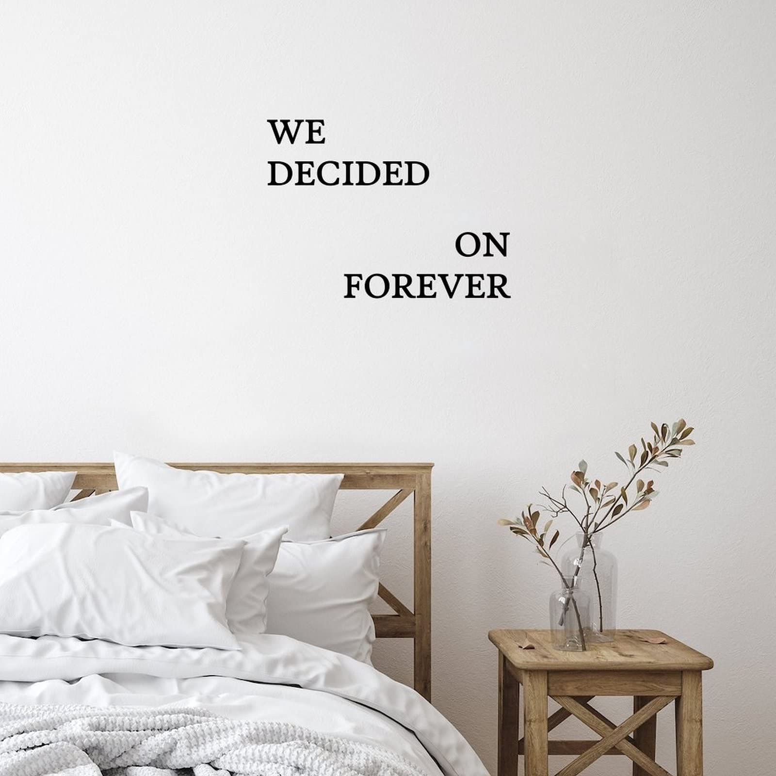 Forever Words Letter Stickers - Cute Vinyl Wall Decals with Inspirational Quotes for Bedroom, Living Room & Family Home Decor | Perfect for Nursery, Dorm Room & Office Wall Art