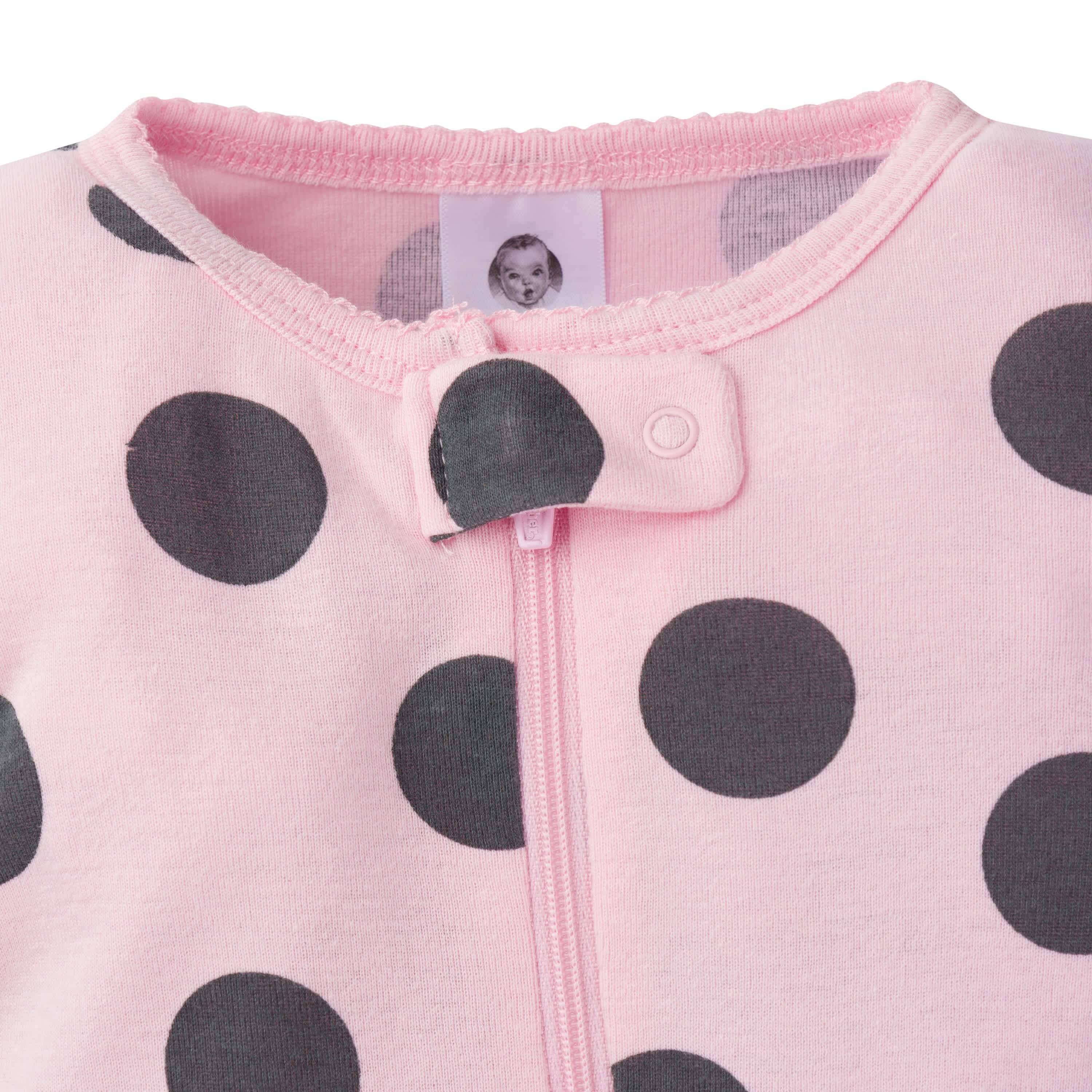 2 Pack Baby & Toddler Girls Bunny Snug Fit Footed Cotton Pajamas - Soft & Comfortable Sleepwear for Playtime & Bedtime