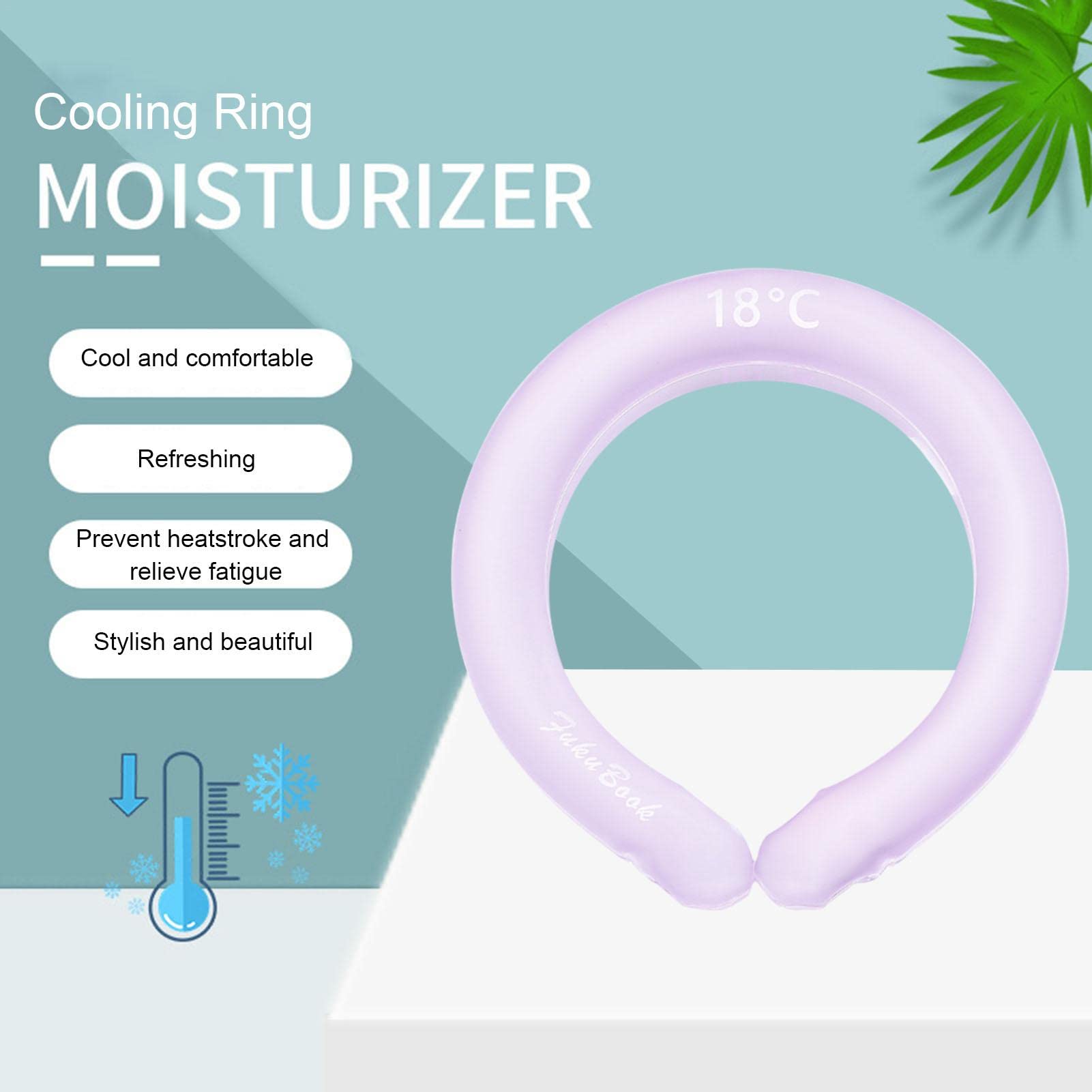Cooling Neck Wraps - Reusable Ice Pack Tubes for Heat Relief & Neck Pain - Perfect for Sports, Migraines & Hot Weather