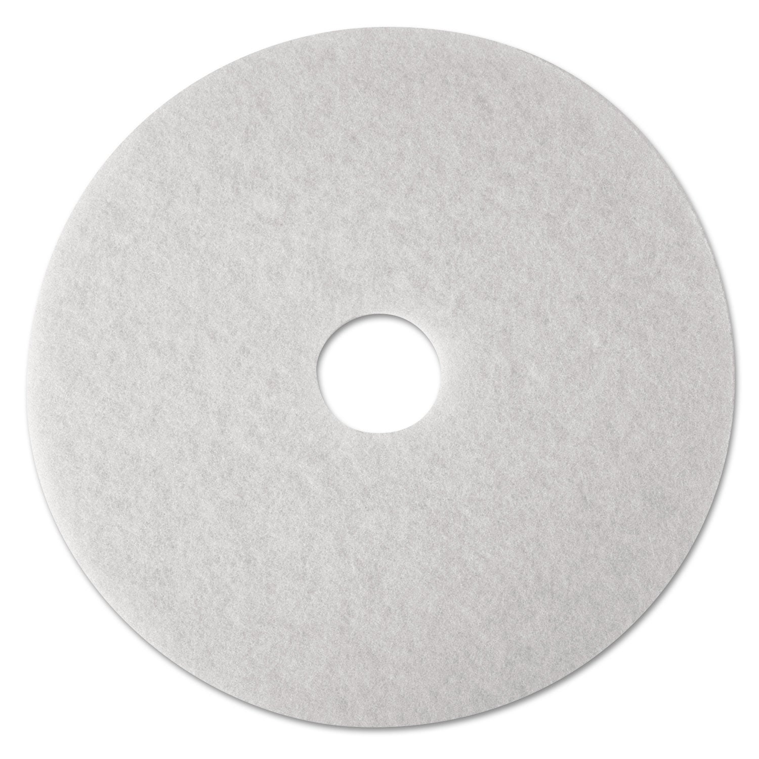 3M™ Low Speed Super Polishing Floor Pads 4100 - 24 Inch Diameter White Buffing Pads (5-Pack) - Ideal for Commercial Floor Maintenance, Marble & Tile Polishing