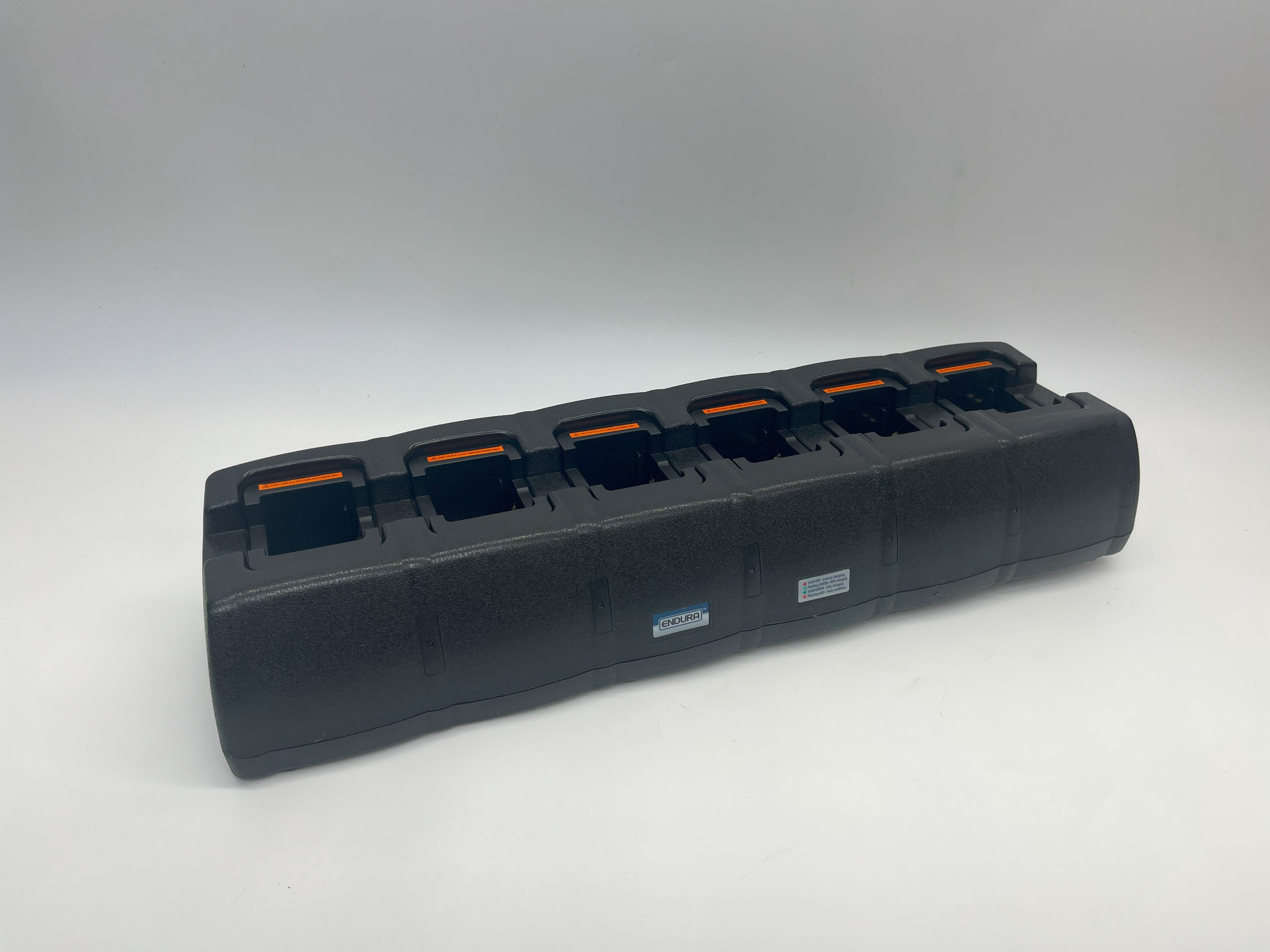 Endura EC6M Six Unit Radio Charger - Fast & Reliable Multi-Device Charging Station for Walkie Talkies, Radios, and Communication Devices | Perfect for Offices, Warehouses, Construction Sites, and Emergency Teams