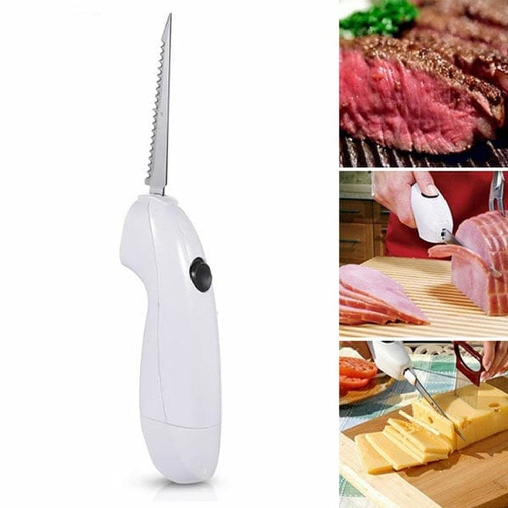 Milex 8V Lithium-Ion Cordless Electric Knife - Rechargeable Battery Powered Kitchen Knife for Slicing Meat, Bread & Vegetables | Perfect for BBQ, Camping & Home Cooking