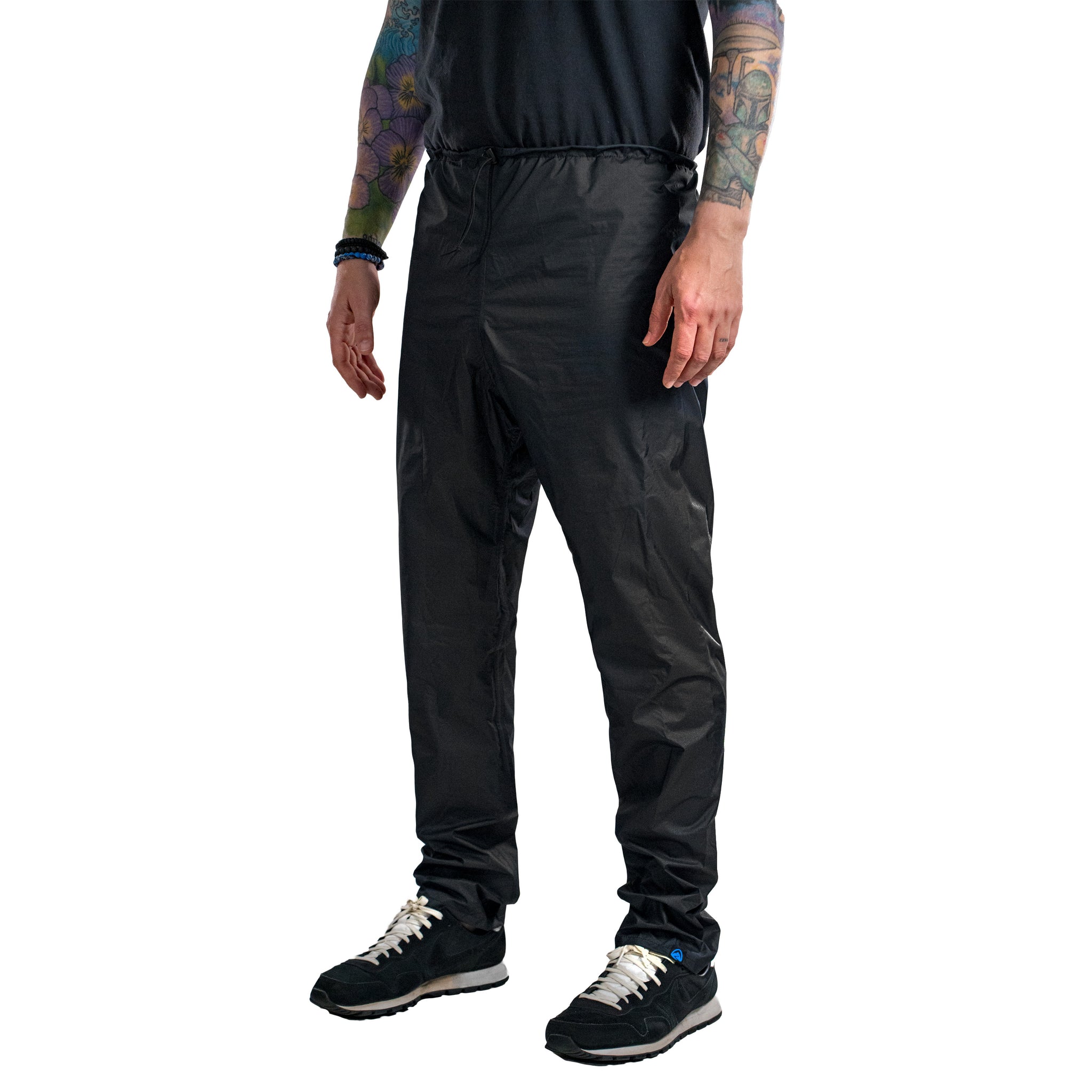 Vertice Men's Waterproof Rain Pants - Medium Size Short Length for Hiking, Camping & Outdoor Activities