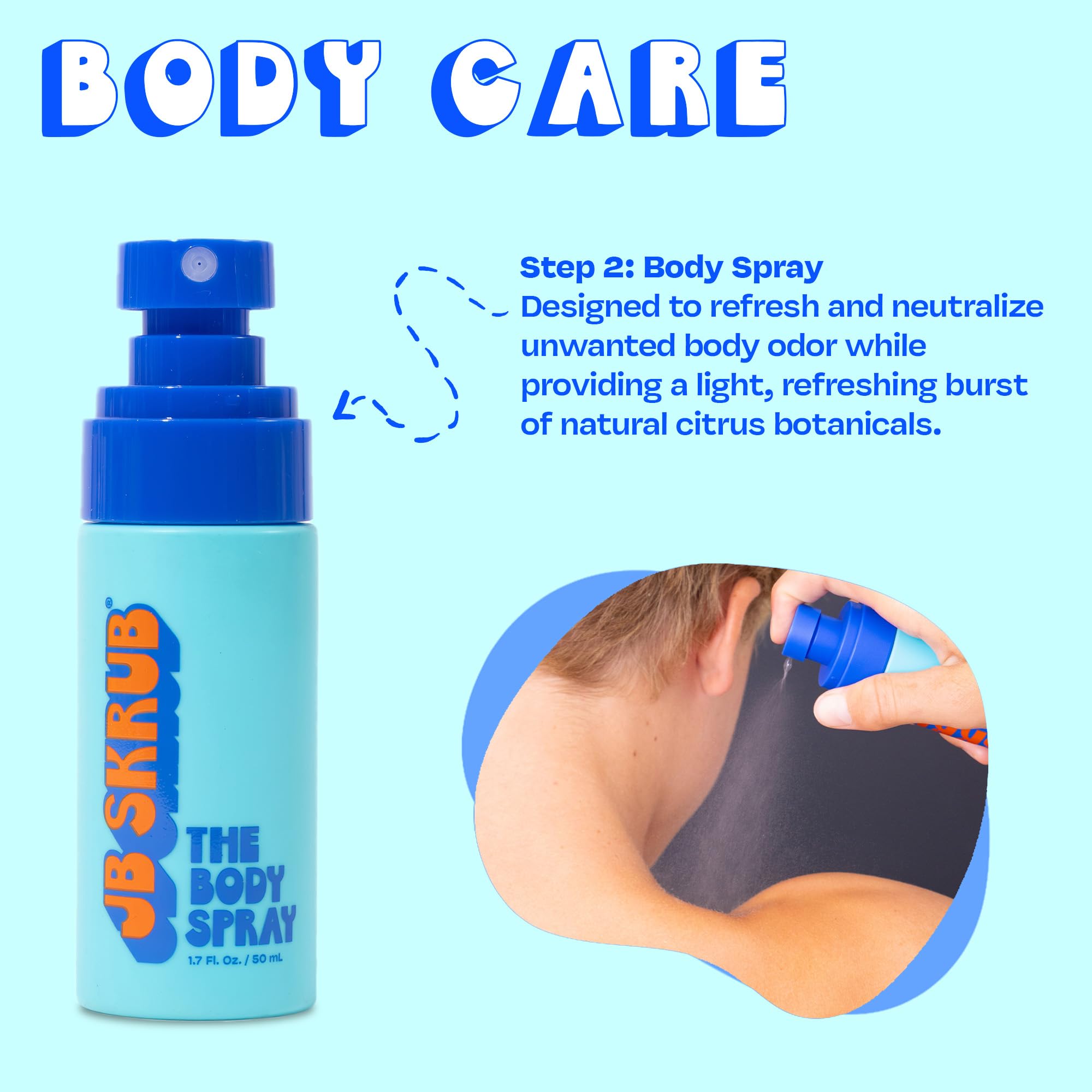 Junior Travel Trio - Complete Kids & Teens Skincare Set: Hydrating Body Wash, Refreshing Body Spray & Gentle Face Wash | Perfect for Travel, School & Daily Hygiene Routine