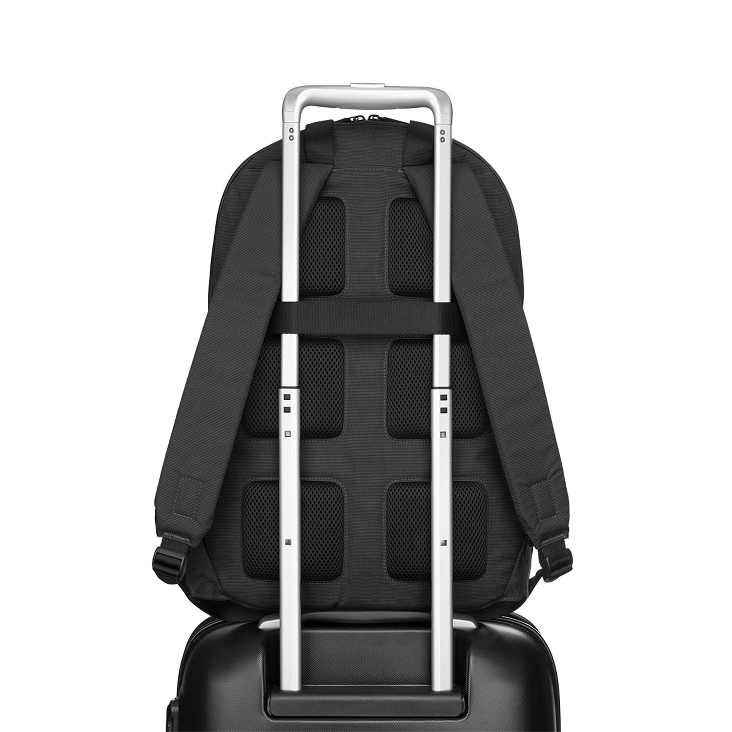 Premium Moleskine Backpack for 15-Inch Laptop | Stylish Business & Metro Backpack for Men & Women | Durable Black Work & Travel Backpack | Perfect for Office, Commuting & College Use