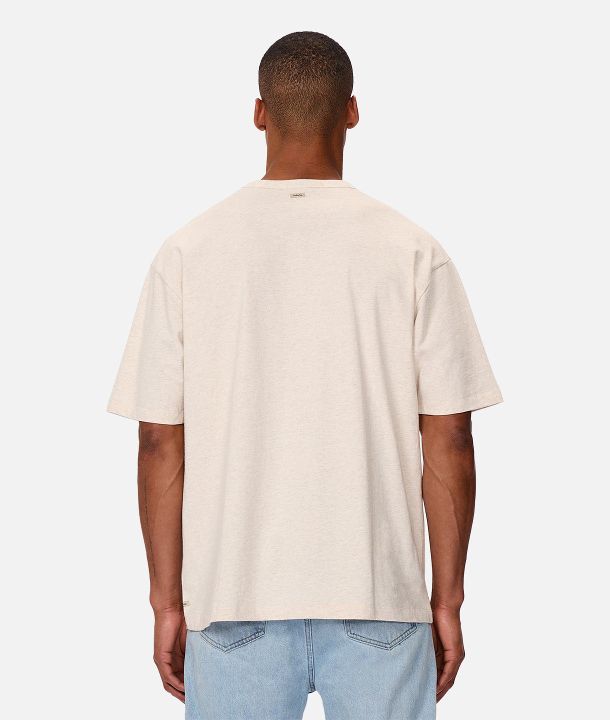 The Del Sur Tee - Soft Barley Marle Cotton T-Shirt for Men | Comfortable Casual Wear for Everyday & Outdoor Activities