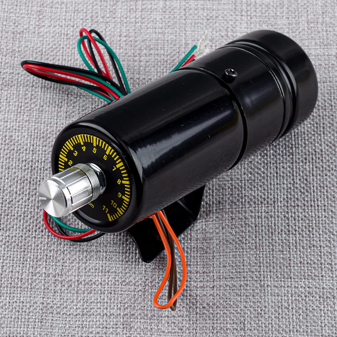 1000-11000 RPM Adjustable Red LED Tachometer Gauge with Shift Light - High Precision RPM Meter for Cars, Motorcycles, Boats & Racing Vehicles - Perfect for Performance Tuning, Drag Racing & Engine Diagnostics