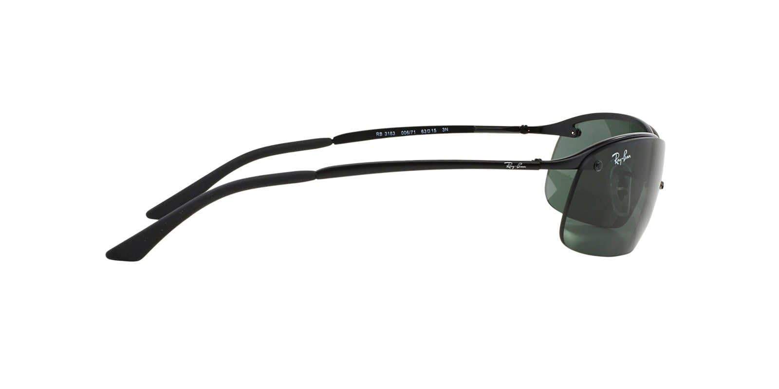 Ray-Ban Men's Top Bar Sunglasses - Matte Black (006/71) - UV Protection Polarized Aviator Style - Perfect for Driving, Beach & Outdoor Activities