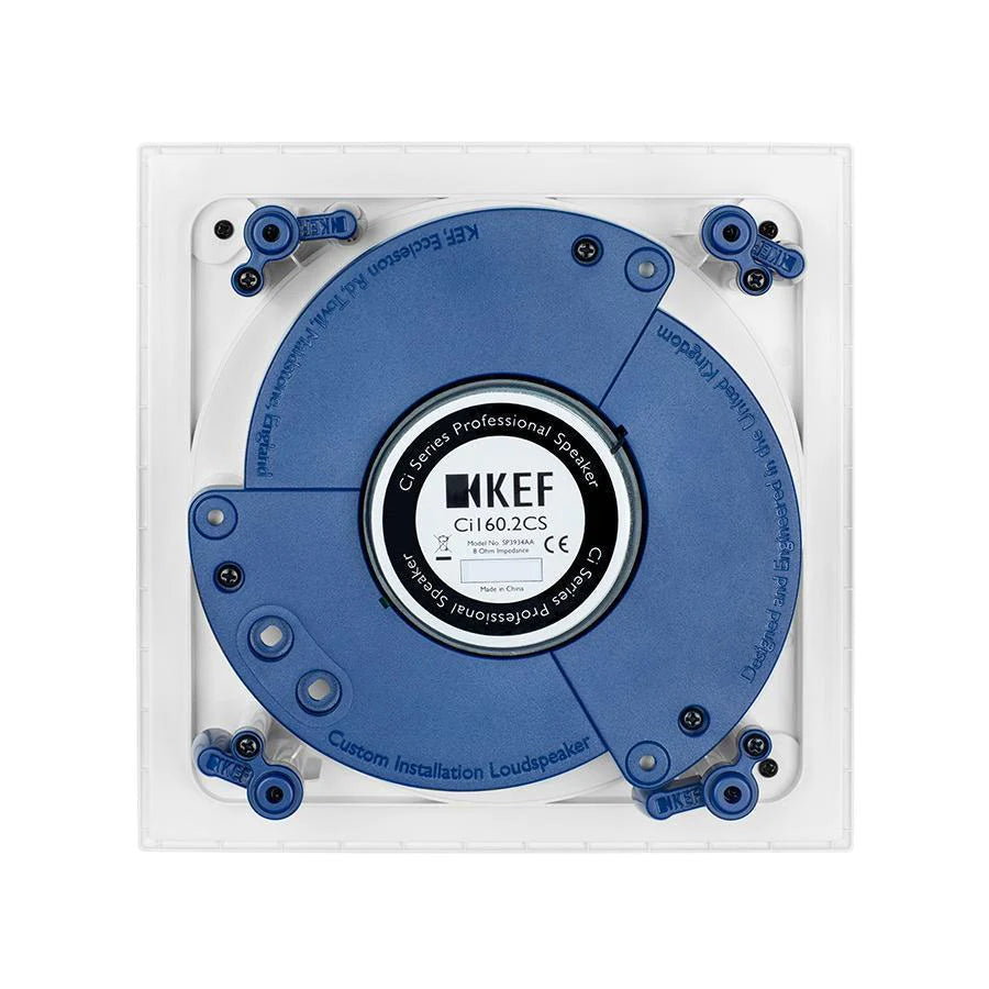 KEF Ci160.2CS 6.5 Inch In-Wall Speaker - High Performance Home Theater & Surround Sound System for Living Room, Bedroom, and Office Audio Installation