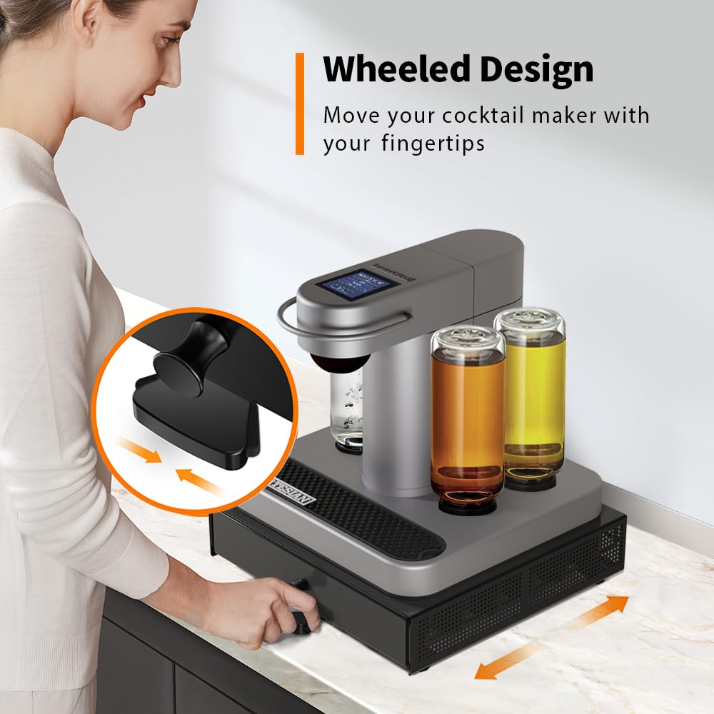 Bartesian Cocktail Capsule Organizer Drawer - Holds 36 Capsules - Compatible with Bartesian & Black+Decker Cocktail Makers - Durable Home Bar Accessory for Easy Cocktail Making - Perfect for Home Bars, Parties & Entertaining