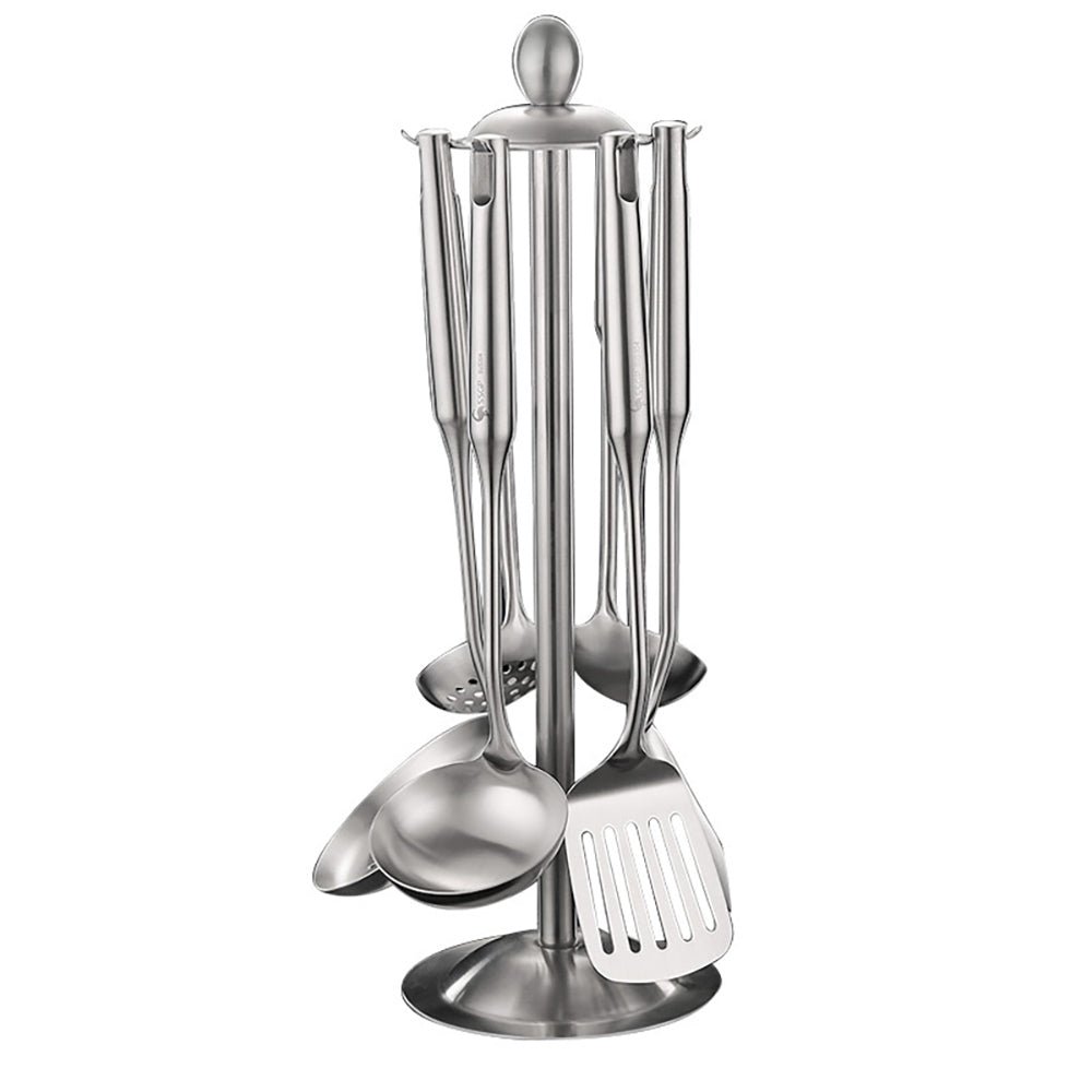 Emilio Rotating Utensil Holder Stand - Organize Kitchen Tools & Spoons - Perfect for Countertop Storage & Easy Access While Cooking