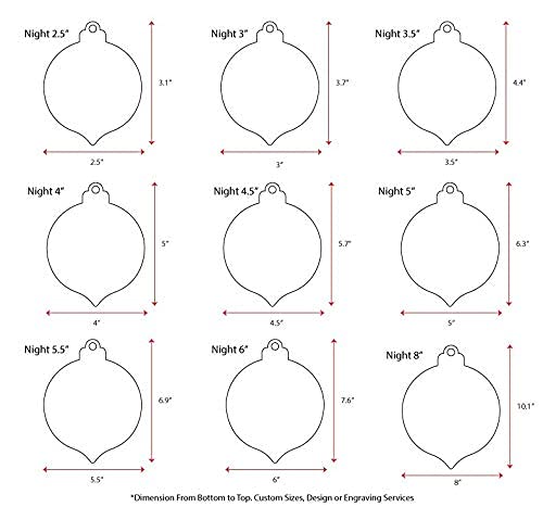 25 Clear Acrylic Christmas Ornaments (3